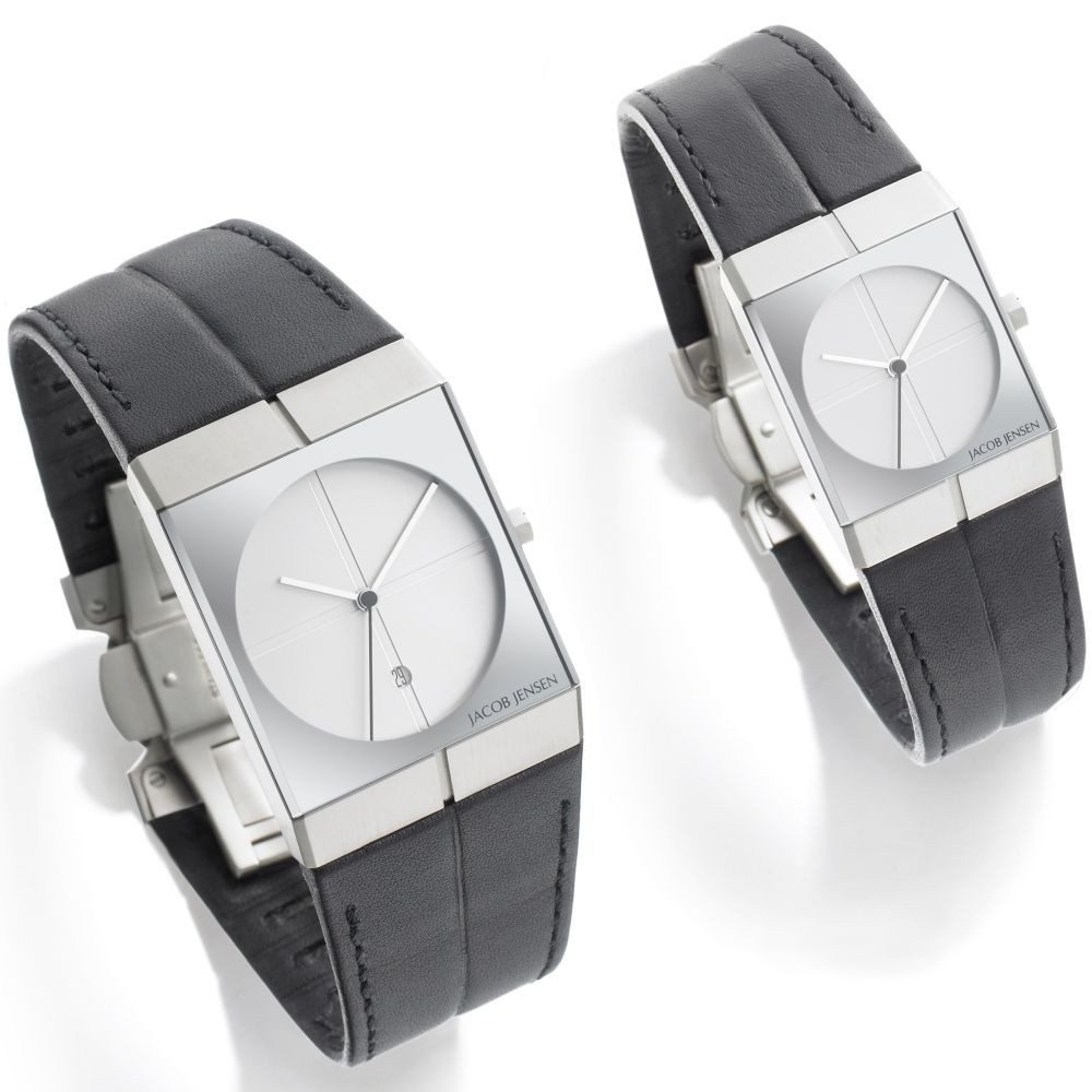 Jacob Jensen Quarzuhr JACOB JENSEN Damen Armbanduhr ICON SERIES 242 silberfarbend B. 22 mm