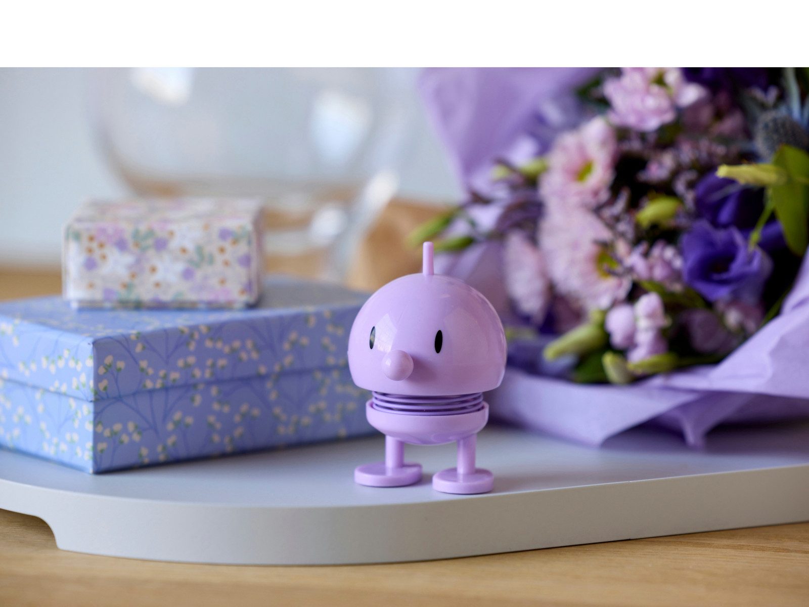 HOPTIMIST Dekofigur Bumble S Lavender 7,6cm – Bild 4 von 5