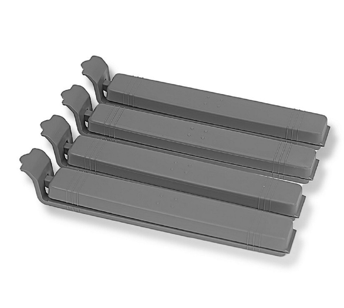 Michelino Verschlussklammer Lebensmittel-Verschlussclips Set in unterschiedlichen Größen (4-tlg)