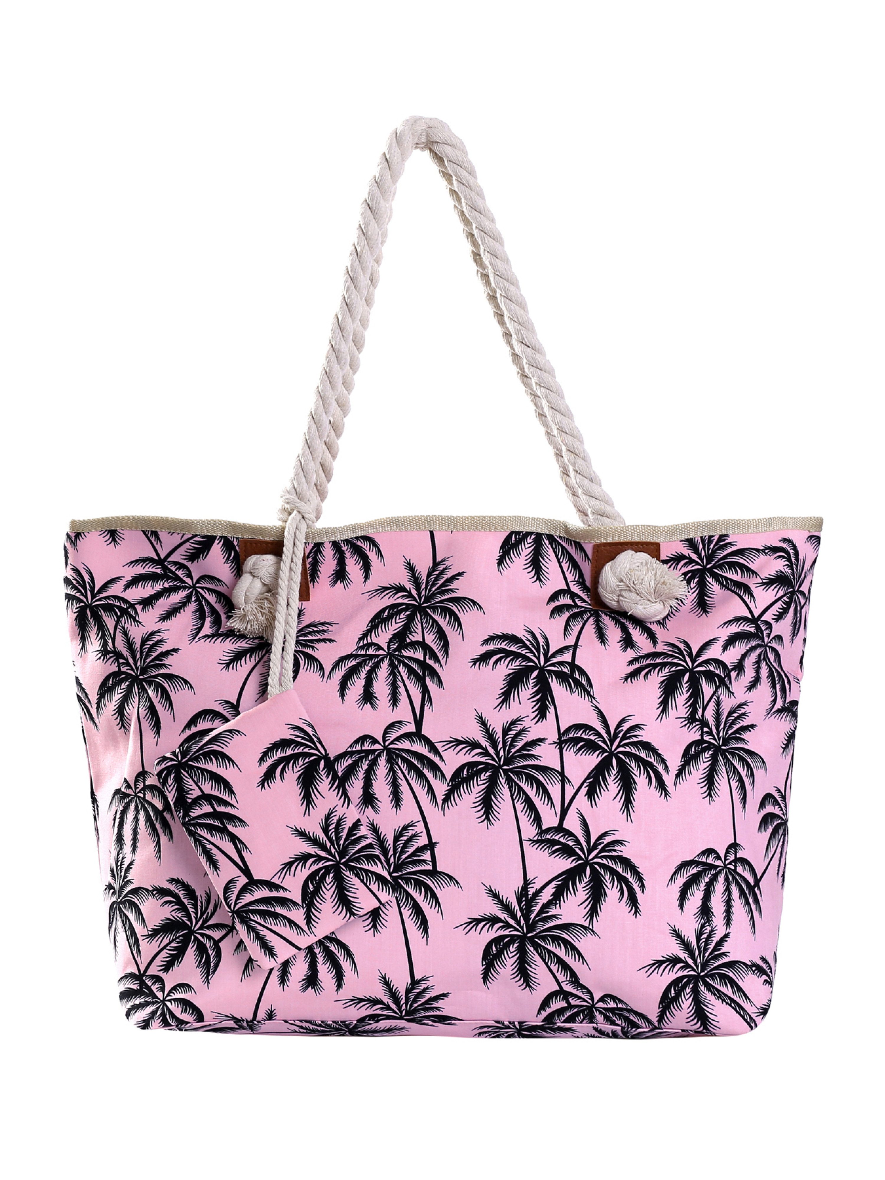 DonDon Strandtasche Shopper wasserabweisende Tasche (2-tlg), Große Strandtasche, mit Reißverschluss, inkl. kleinem Beutel