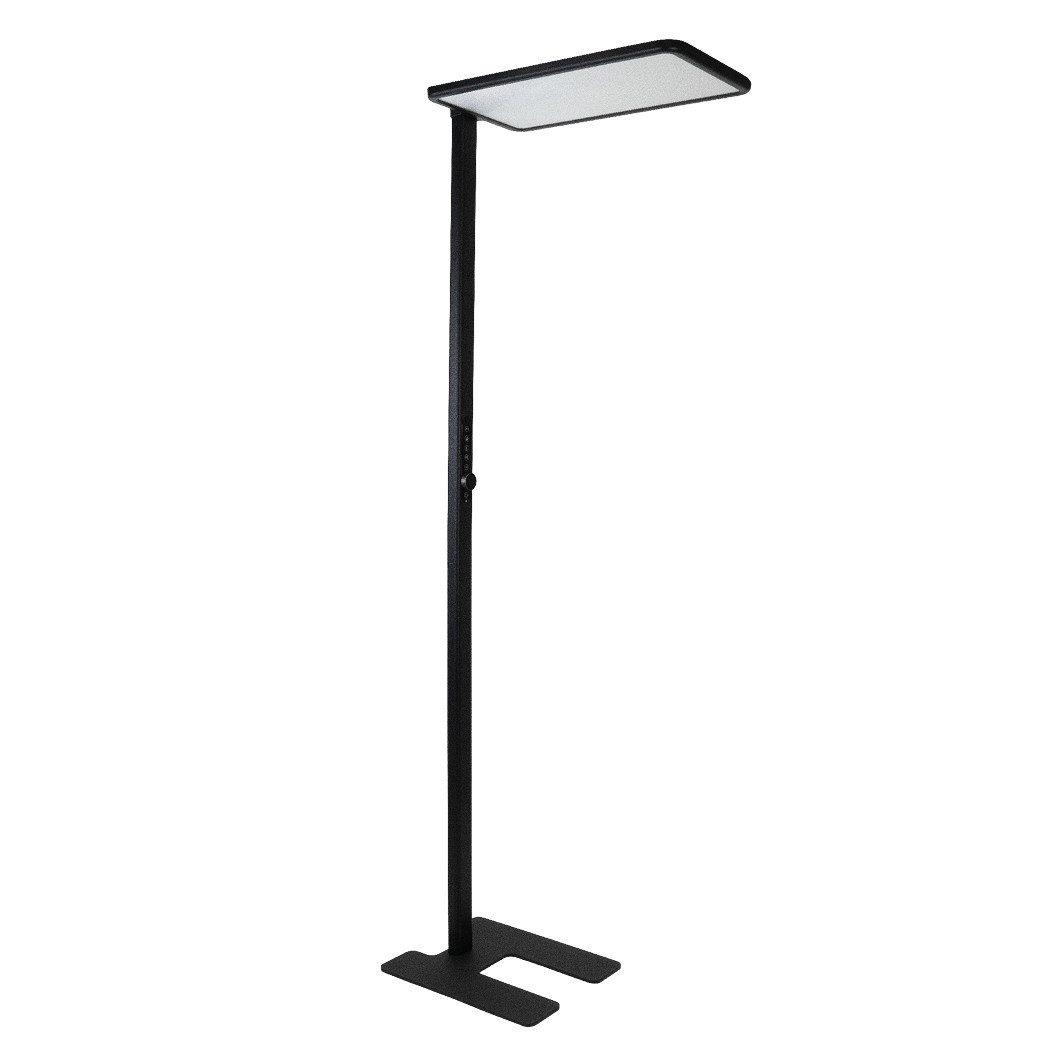 ENOVALITE LED Stehlampe Büro-Stehleuchte, LED fest integriert, 4000K Neutralweiß, Up/Down Light, mit Bewegungsmelder