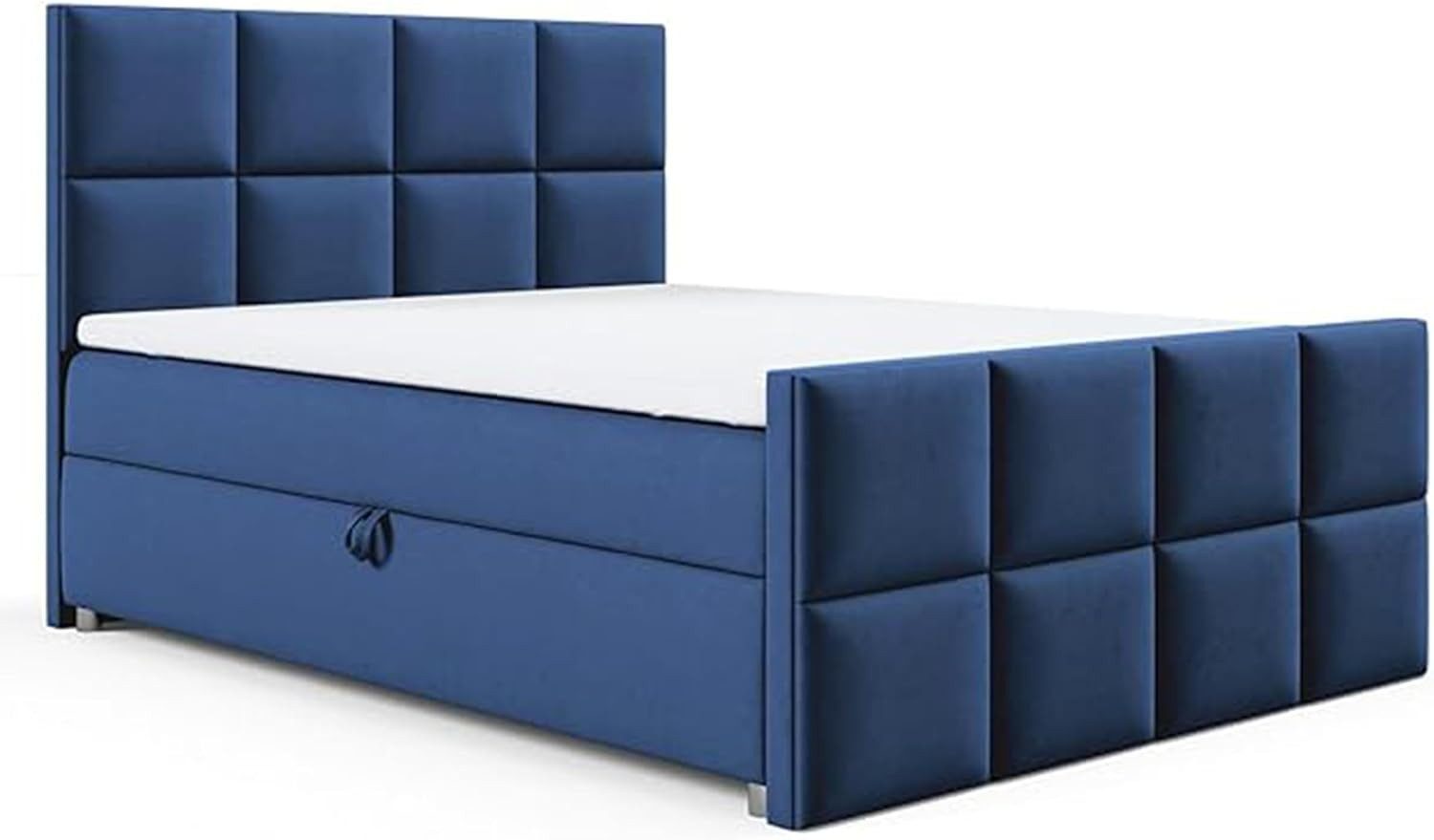 Best for Home Boxspringbett Trinity K-2 LUX Boxspring bett Stauraum 7-Zonen H3 inkl. Topper (Boxspringbett-Set, 1-St., 140x200 160x200 180x200 200x200 cm), Ergonomischer Schlafkomfort, druckentlastender Topper, großer Stauraum