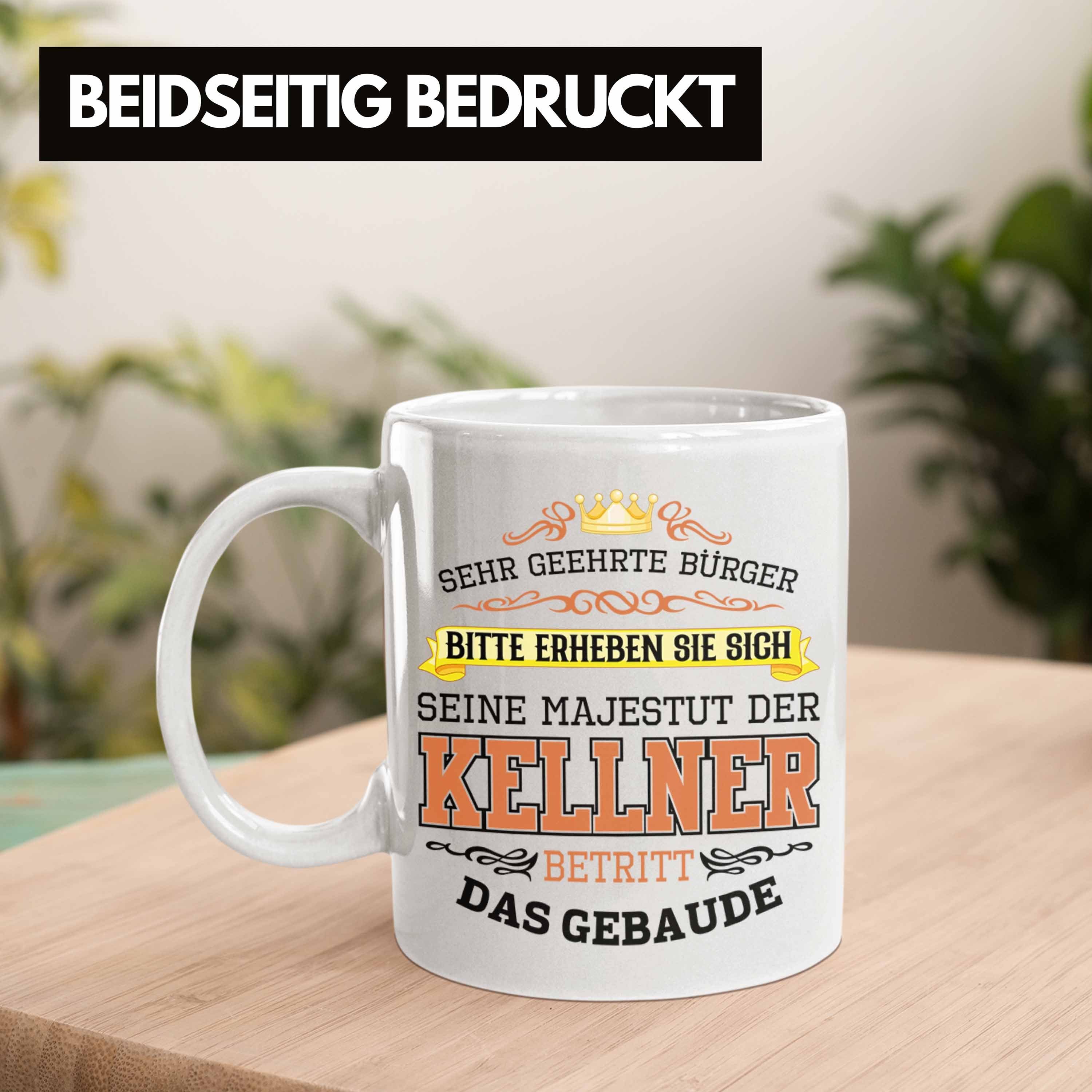 - Tasse Tasse Geschenkidee Kellner Geschenke Trendation Kellner für Gastro Geschenk Trendation Weiss