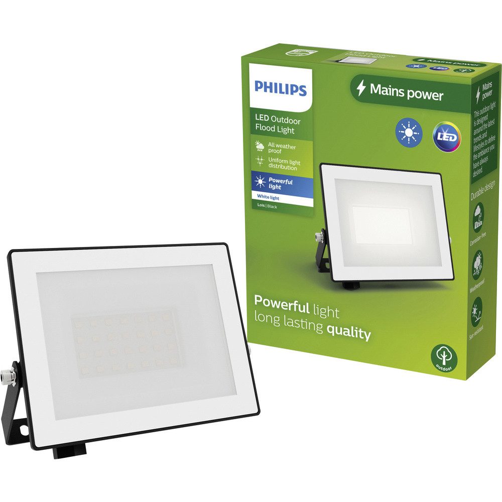 Philips LED Flutlichtstrahler Philips LED Lois 929004641601 LED-Außenstrahler 20 W Leuchtfarben: Wa