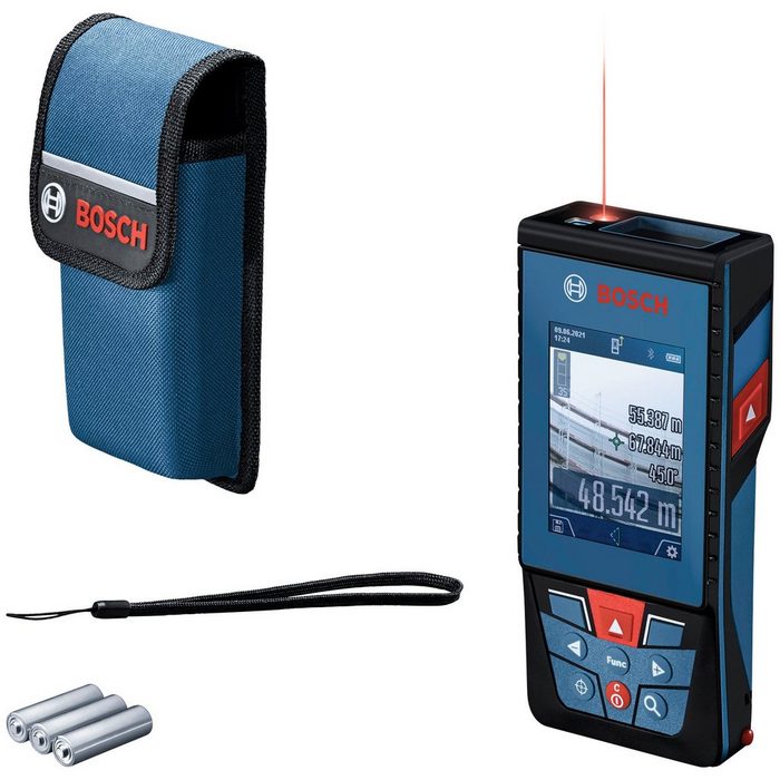 Bosch Professional Entfernungsmesser GLM 100-25 C für raue Baustellenbedingungen leicht anpassbar