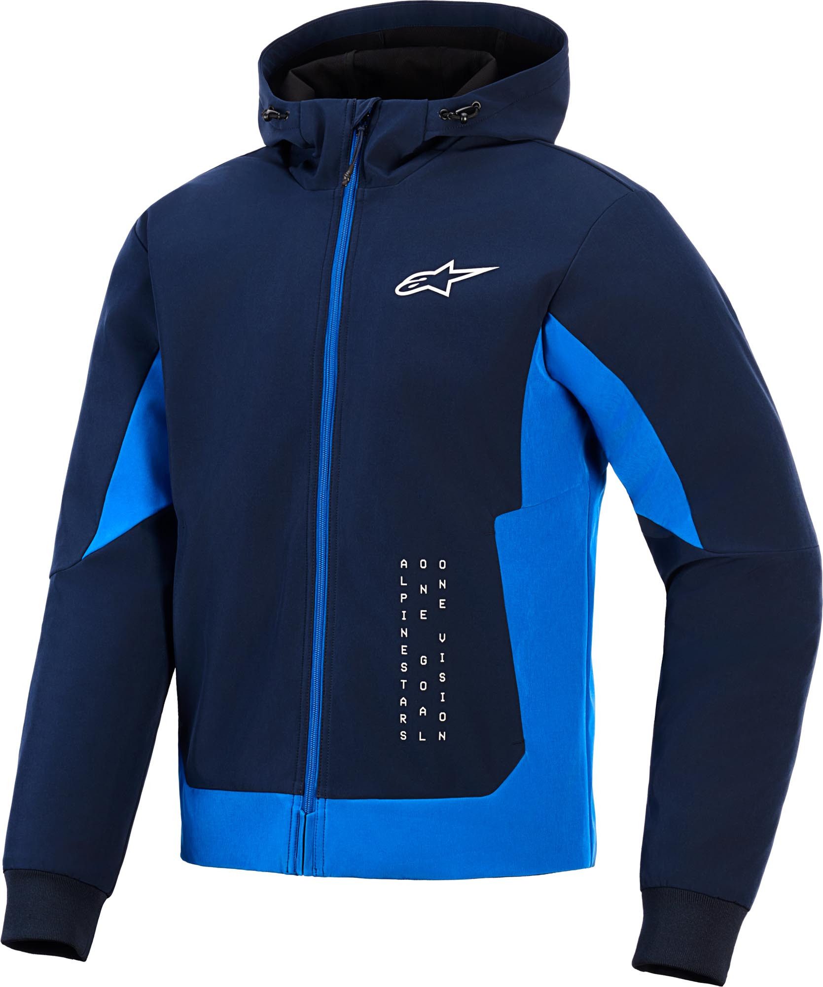 Alpinestars Motorradjacke Radium Tech Motorrad Zip Hoodie Airbag vorbereitet,Ellenbogenprotektoren enthalten,Schulterprotek