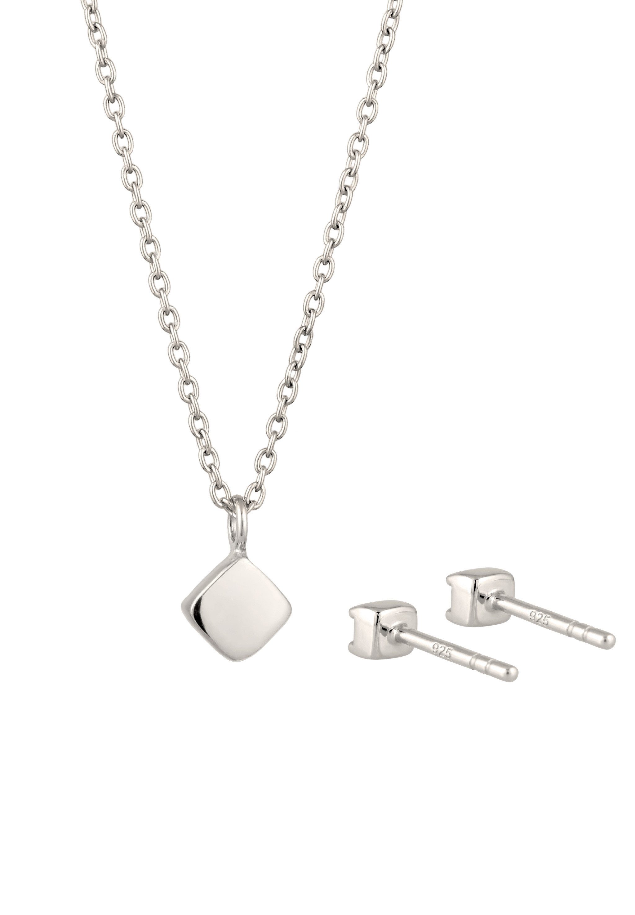 Elli Schmuckset mit Kristallen von Swarovski® Weiß 925 Sterling Silber