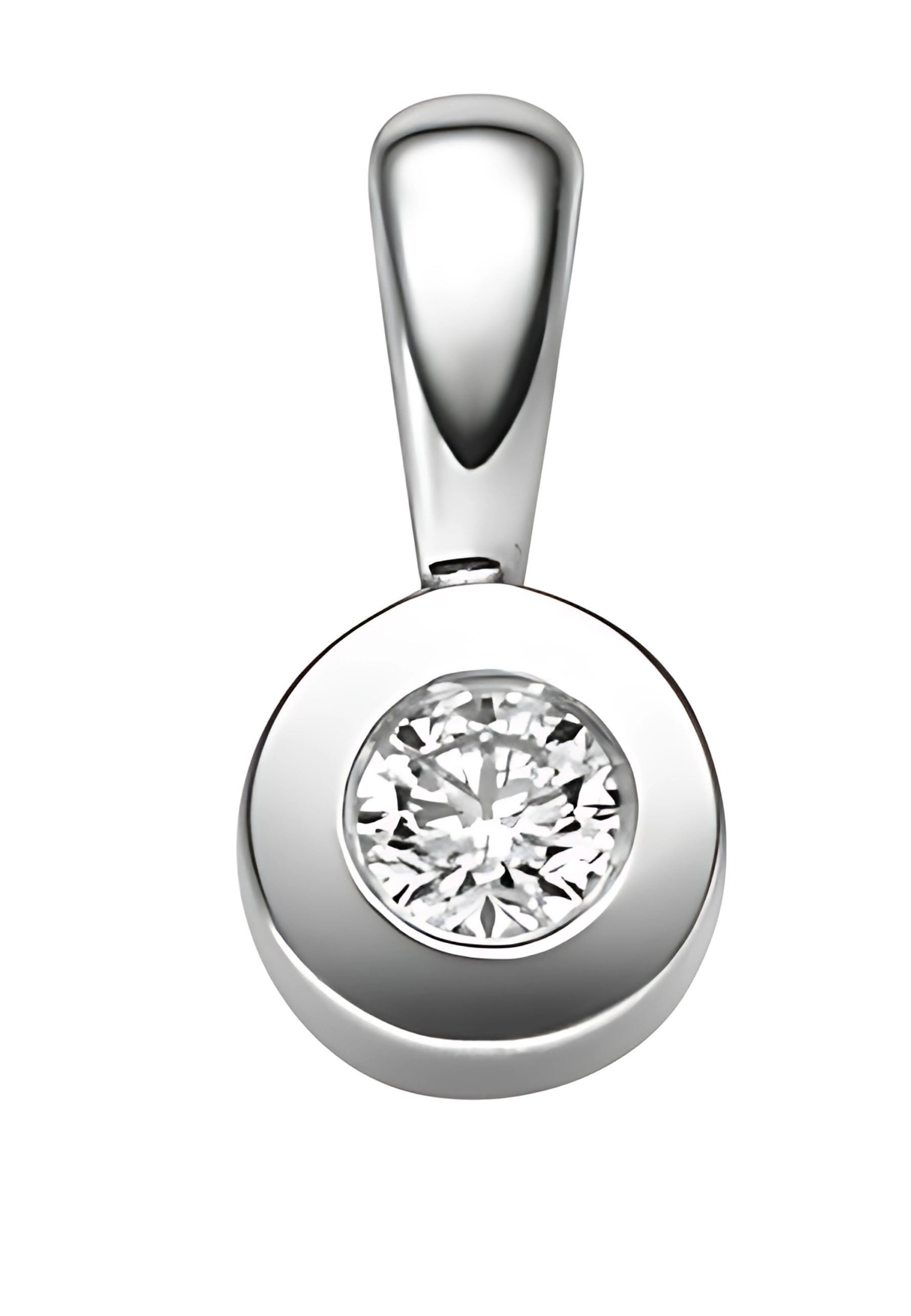 Adelia´s Kettenanhänger Damen 585 Weißgold Anhänger günstig online kaufen