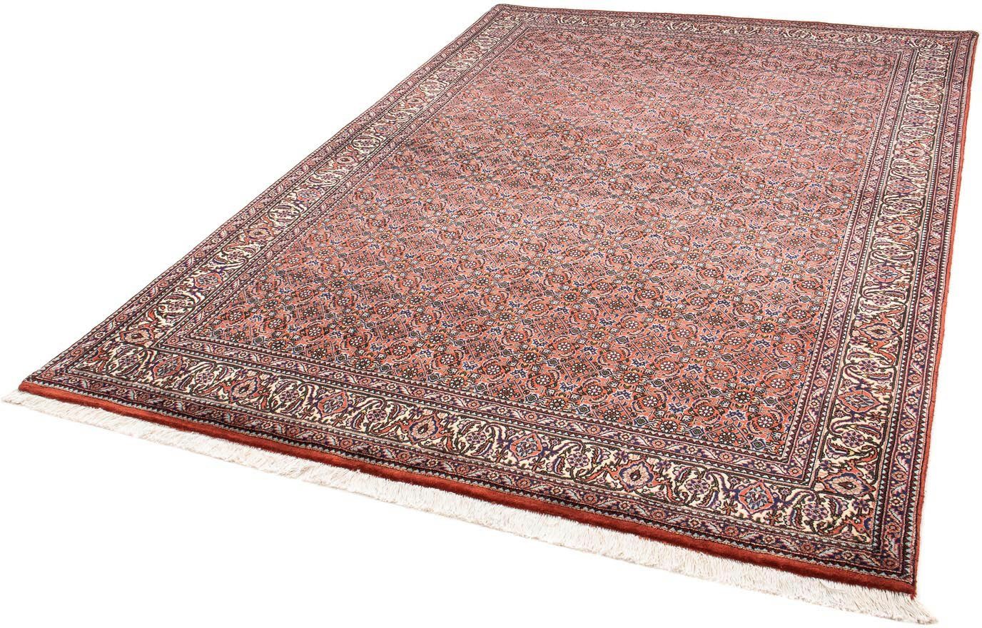 Orientteppich Perser - Bidjar - 239 x 168 cm - hellrot, morgenland, rechteckig, Höhe: 15 mm, Wohnzimmer, Handgeknüpft, Einzelstück mit Zertifikat