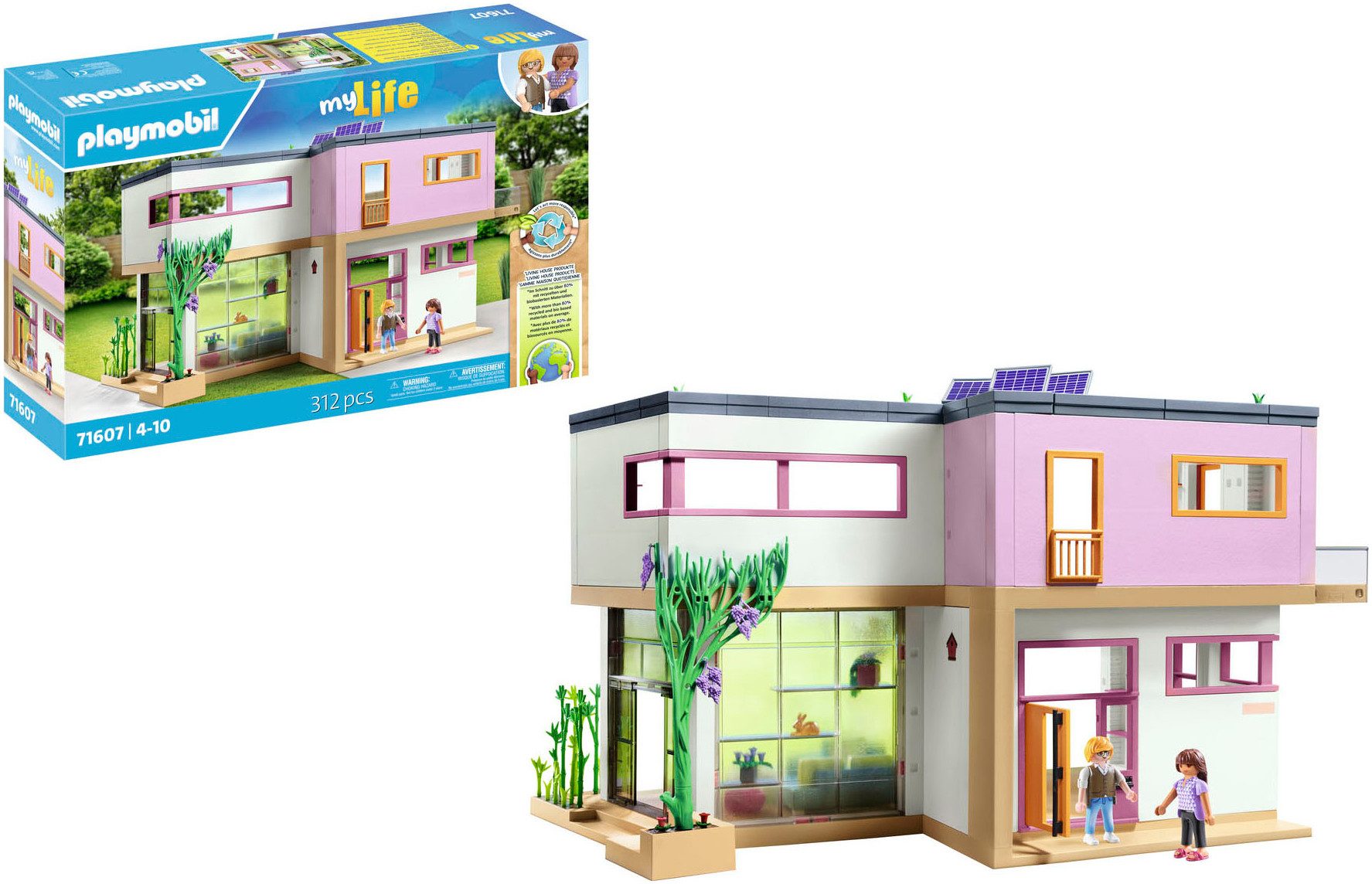 Playmobil® Wohnhaus mit Wintergarten (71607), myLife Konstruktions-Spielset günstig online kaufen