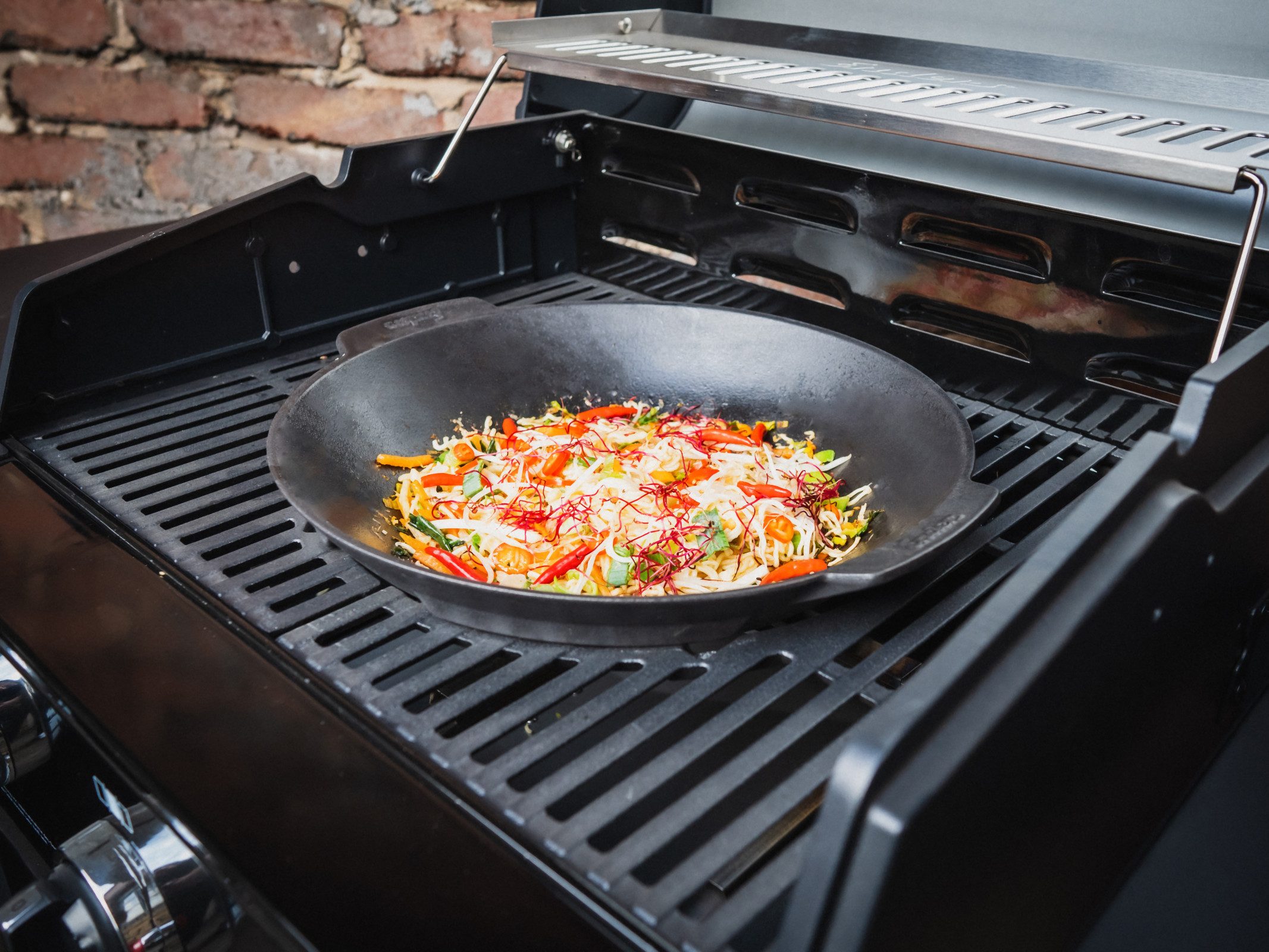 Enders® Grillplatte ENDERS SWITCH GRID Gusseisen Wok