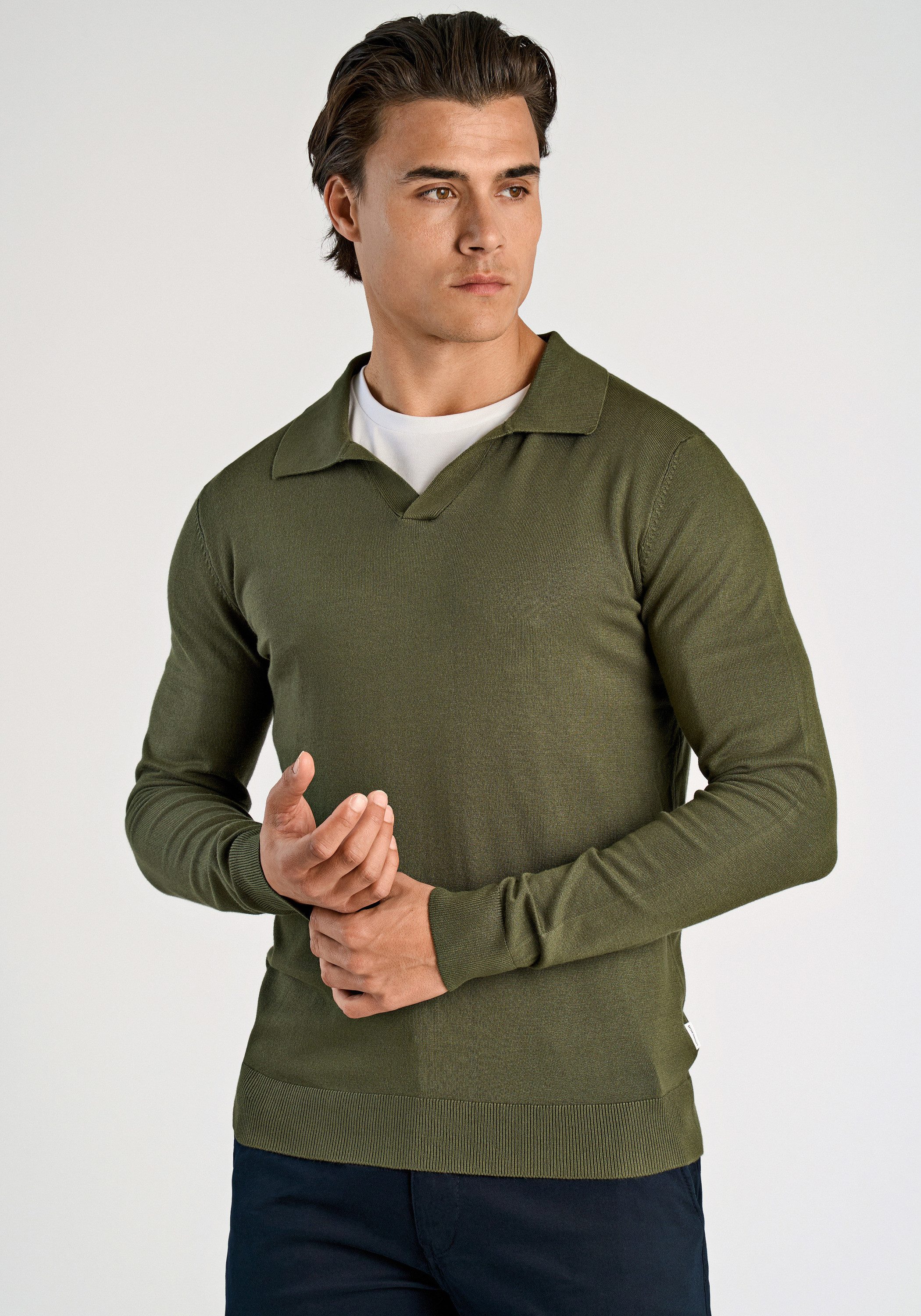 LINDBERGH Poloshirt "Lindbergh Strickpullover" günstig online kaufen