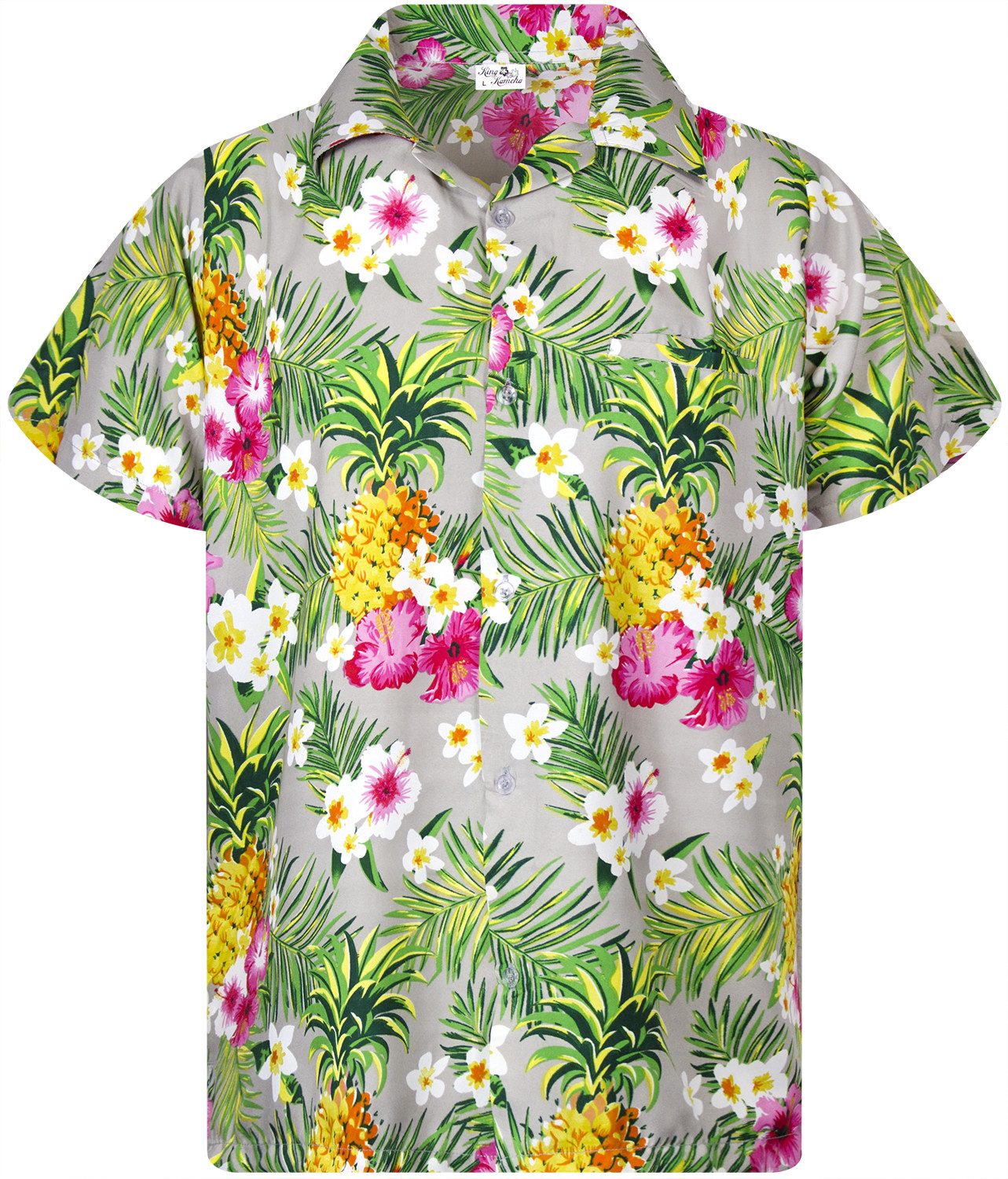 King Kameha Hawaiihemd Pineapple Flowers Funky günstig online kaufen