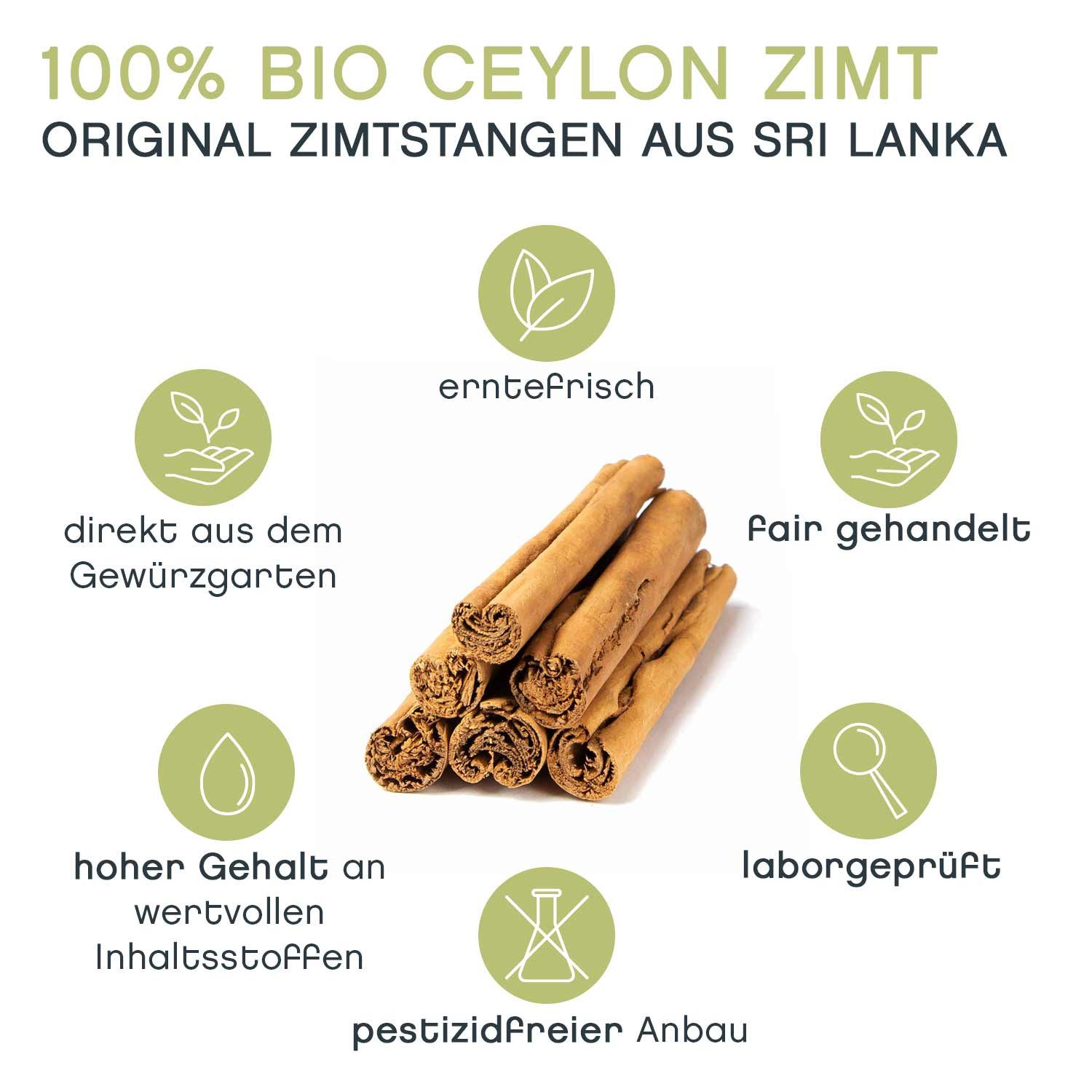 Pfefferdieb Gewürz Zimtstangen, Ceylon Zimt, BIO, ca.6 cm, 20 Stück, Fein-aromatisch mit komplexen, süßlichen Zimtaromen – Bild 5 von 5