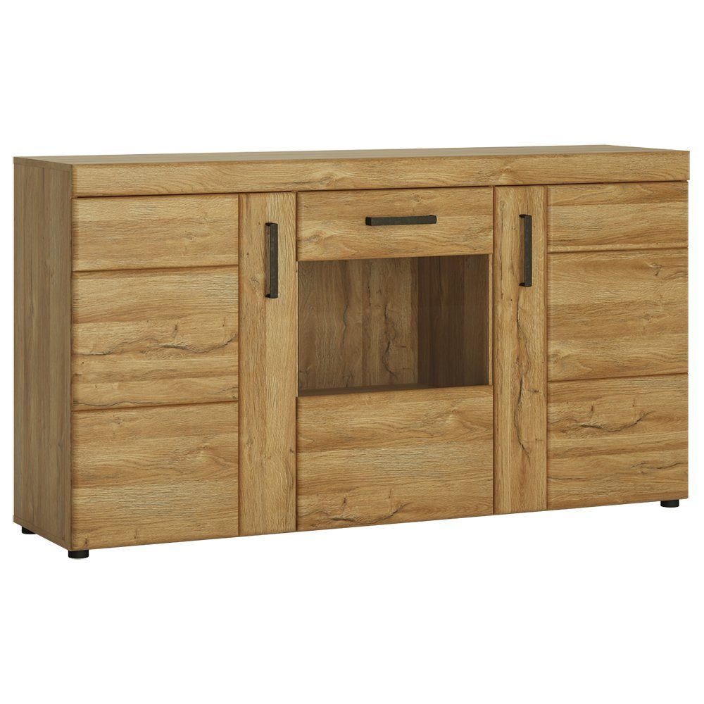 Lomadox Sideboard CARIATI-129, Sideboard mit Vitrinenfach günstig online kaufen