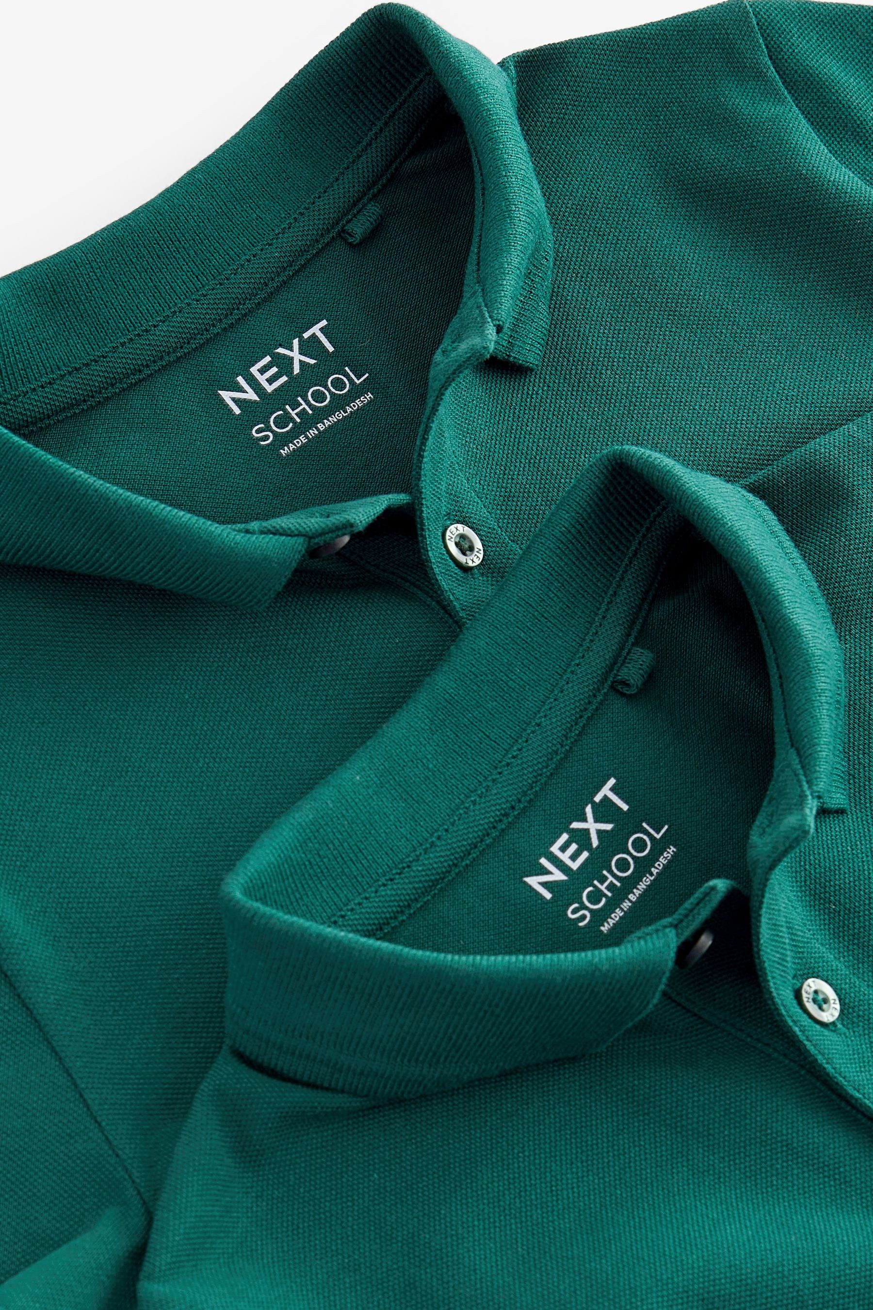 Next Poloshirt Schul-Poloshirts aus Baumwolle im 2er-Pack (2-tlg)