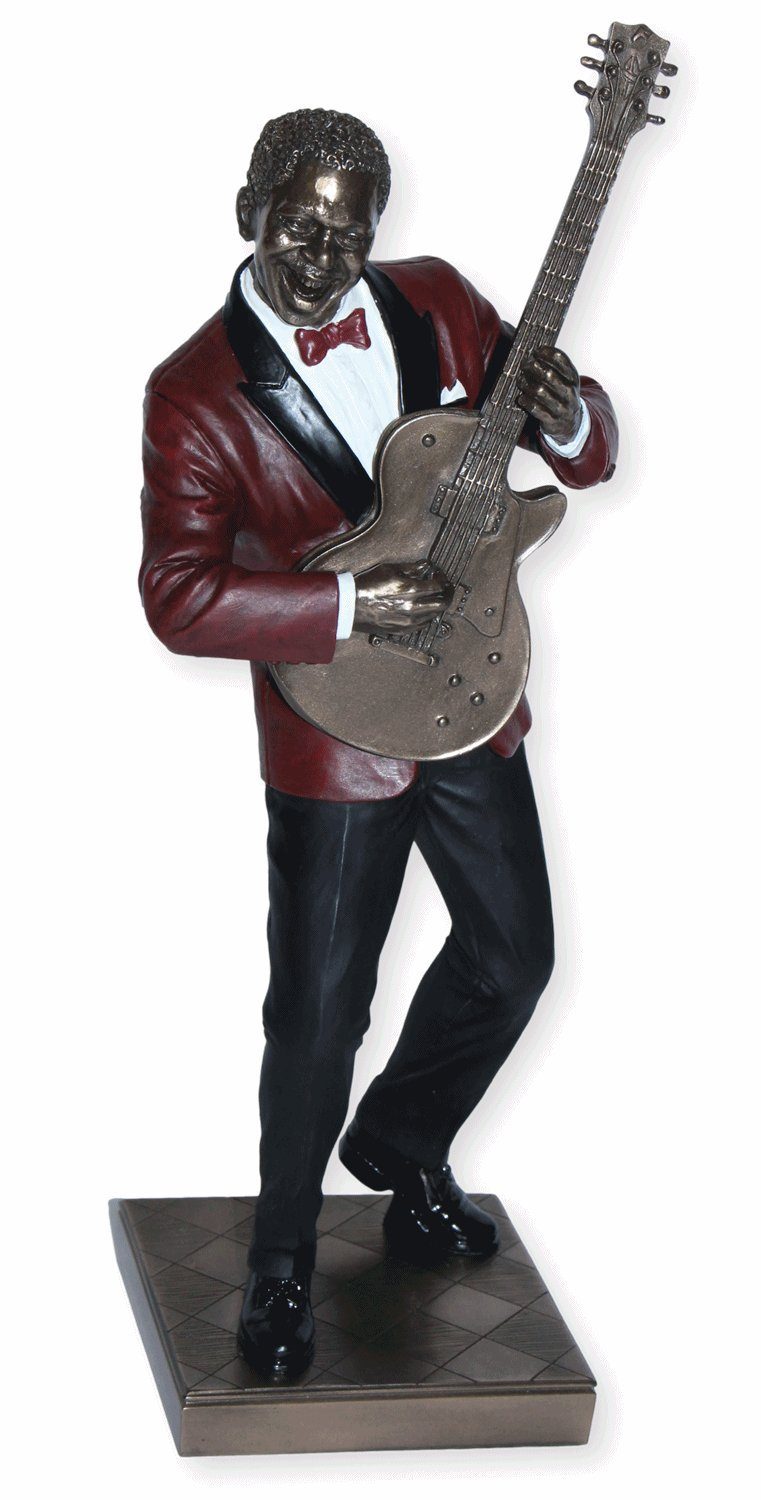 Parastone Dekofigur Deko Figur Jazz Band Figur Gitarrist H 32 cm Musiker mit Gitarre