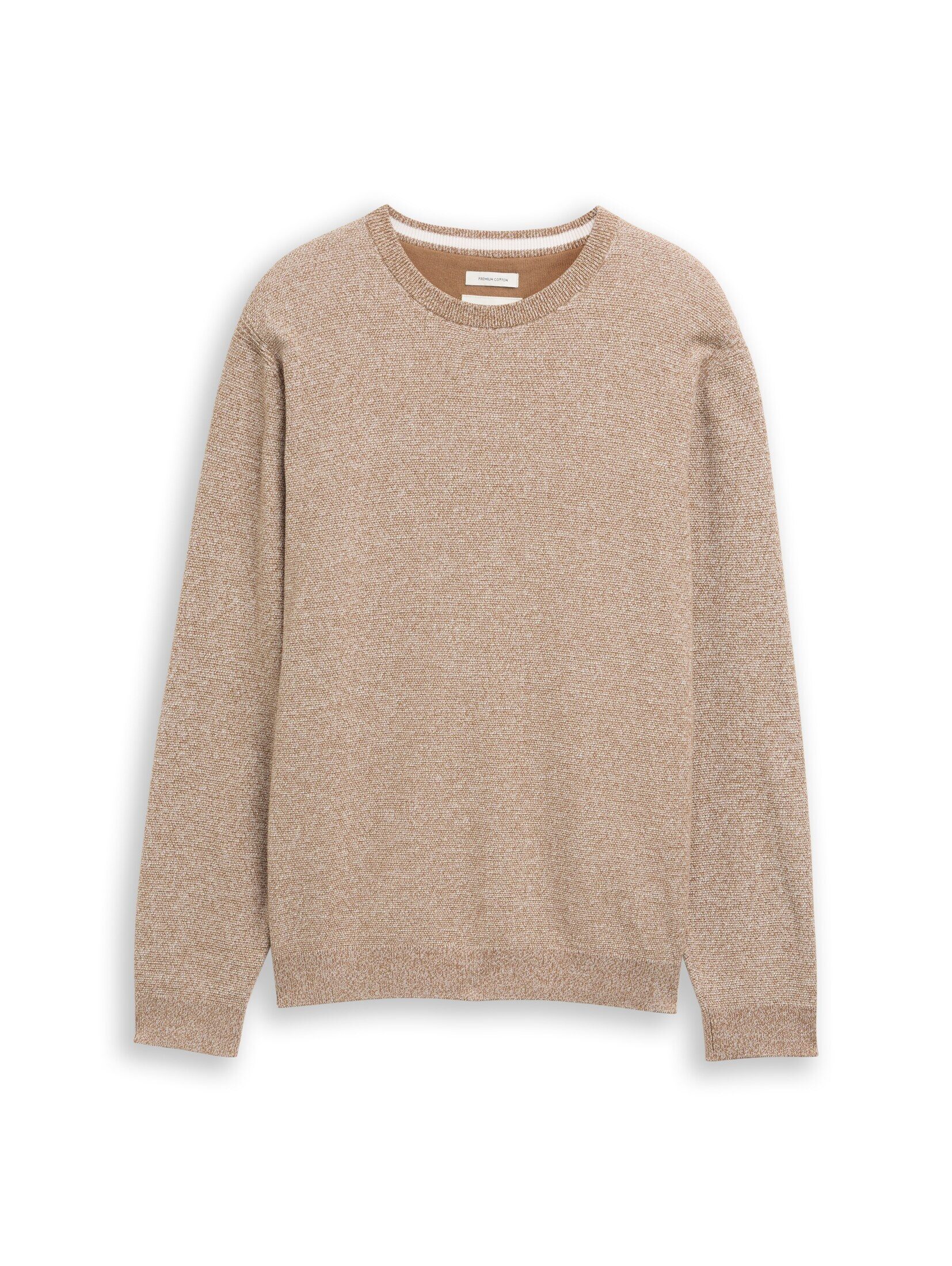 TOM TAILOR Strickpullover Pullover & Strickjacken Strickpullover aus Bio-Ba günstig online kaufen