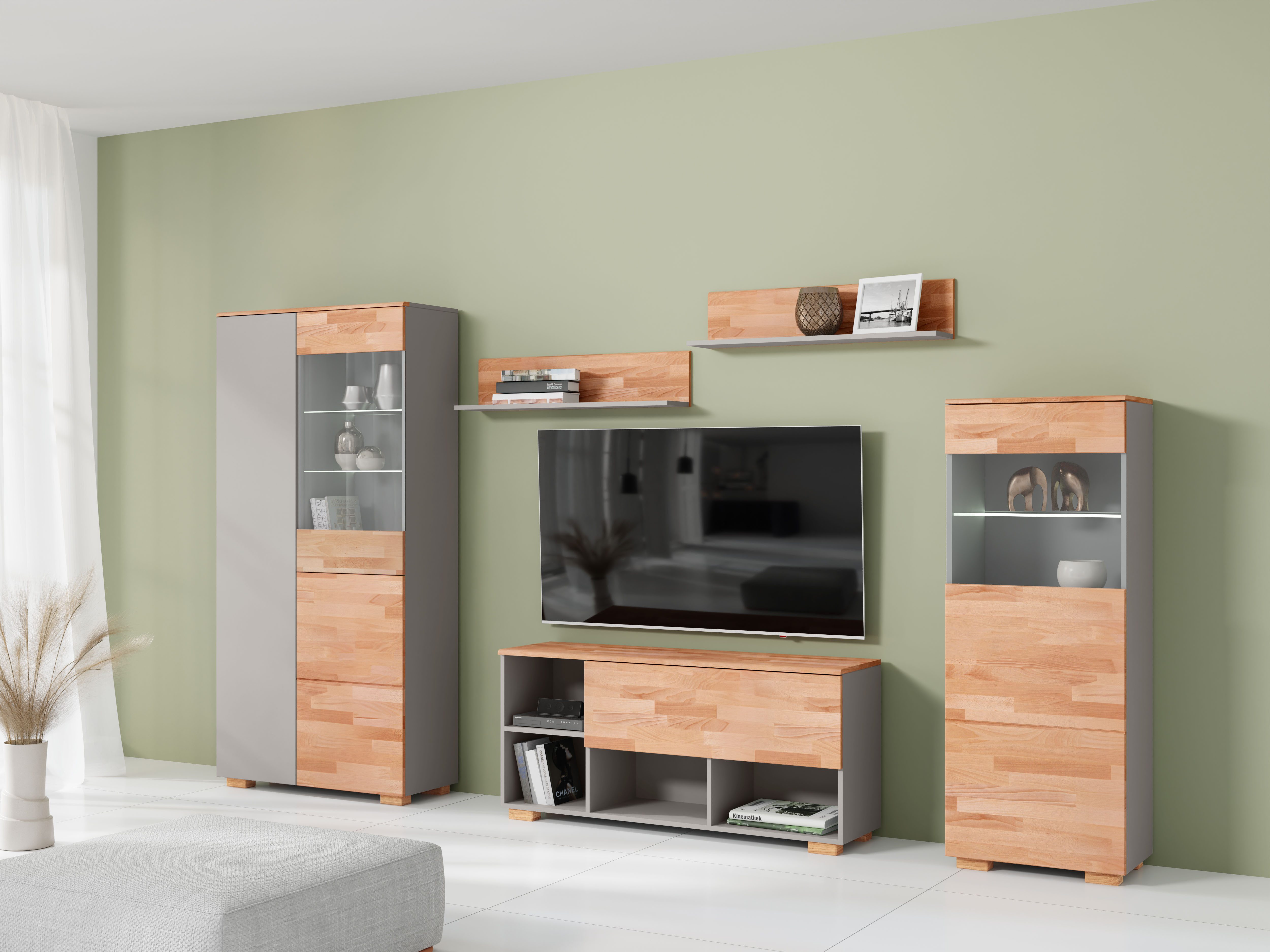 OTTO home Wohnwand, (5-St), schöne moderne Optik