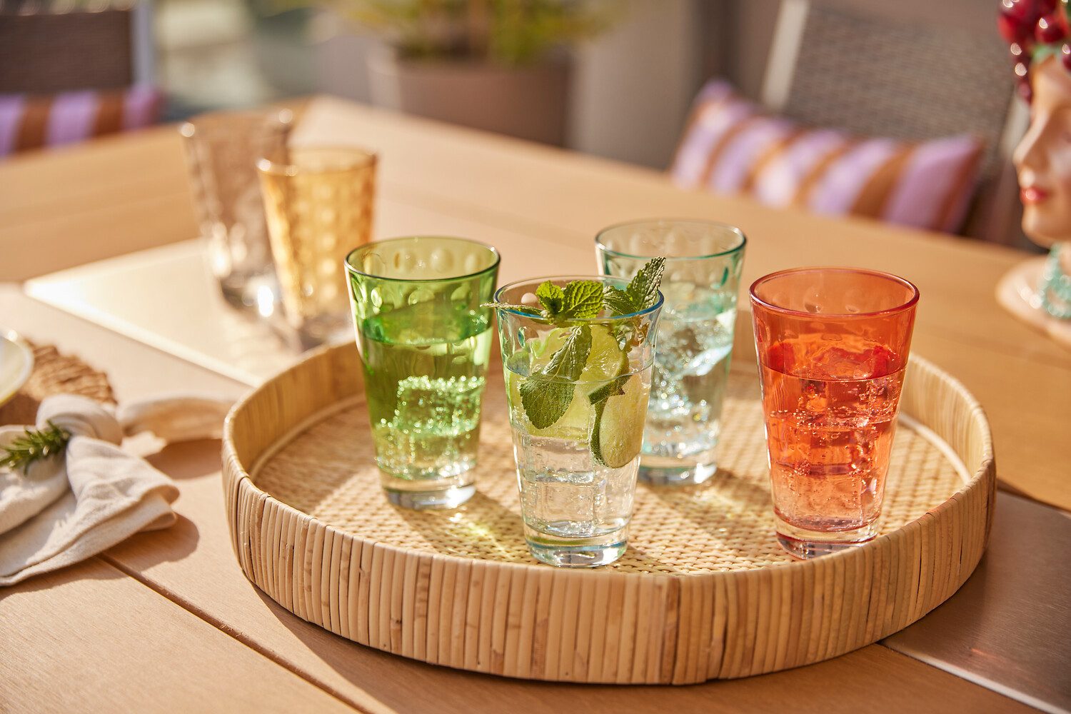 LEONARDO Gläser-Set OPTIC, 6-tlg., Glas, 300 ml, 6-teilig