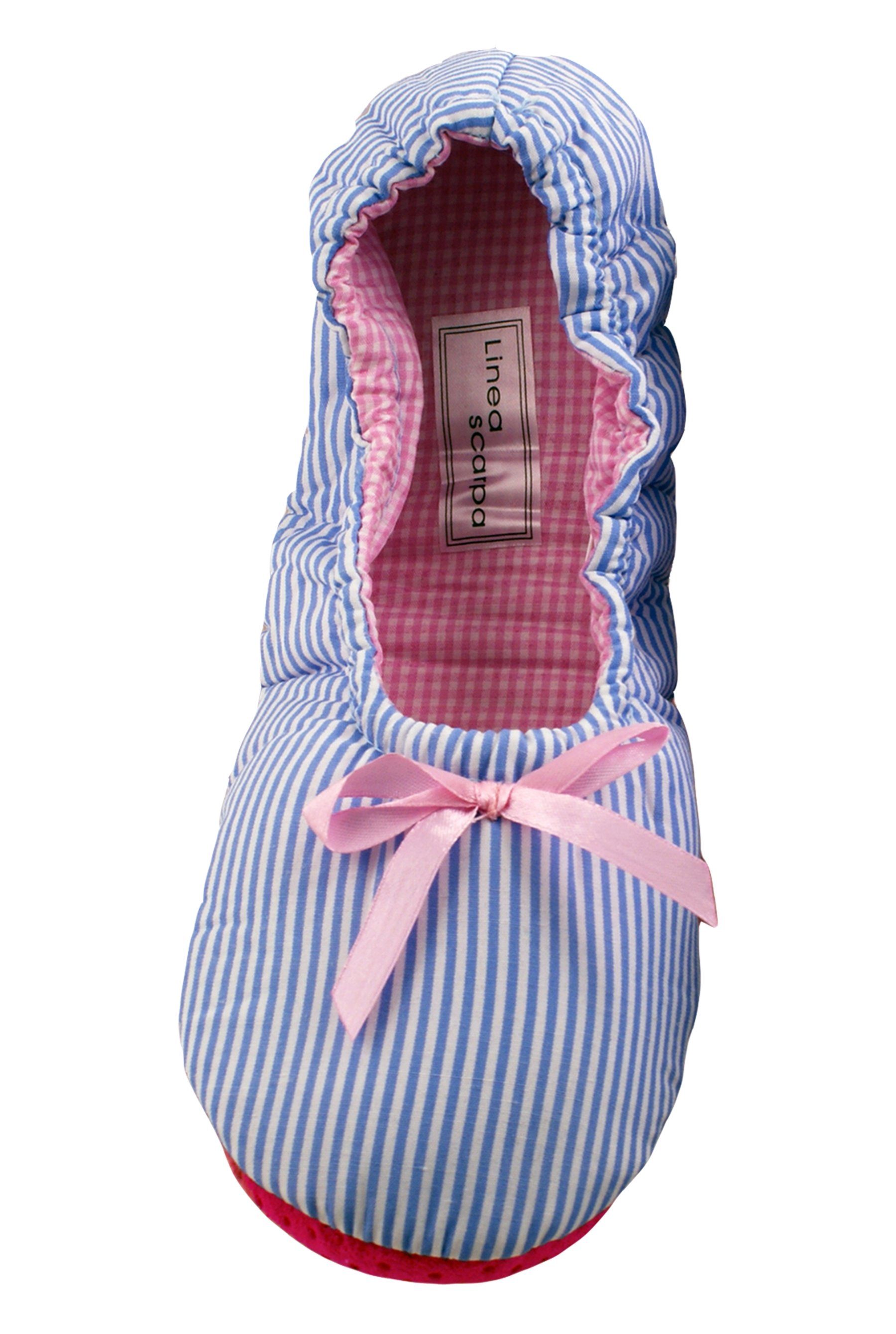 Linea Scarpa Linea Scarpa Sunny Stripes Damen Hausschuh Ballerinas Шлепанцы