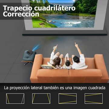 staratlas Portabler Projektor (3840 x 2160 px, 4K Mini Beamer WiFi 6 Android Netflix YouTube, Bluetooth 150 Lumen)