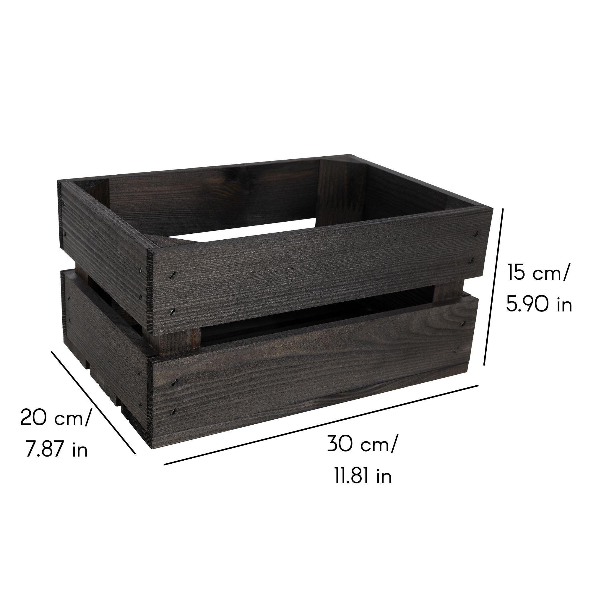 Creative Deco Holzkiste 3x Weinkisten Set Obstkiste Holz (3 Kisten)