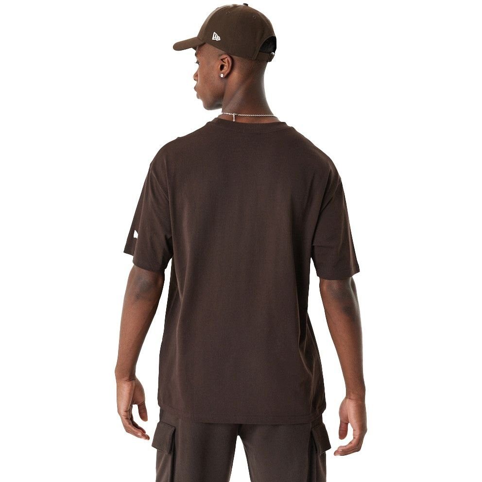 New BRAND LOGO brown Oversized Print-Shirt Era