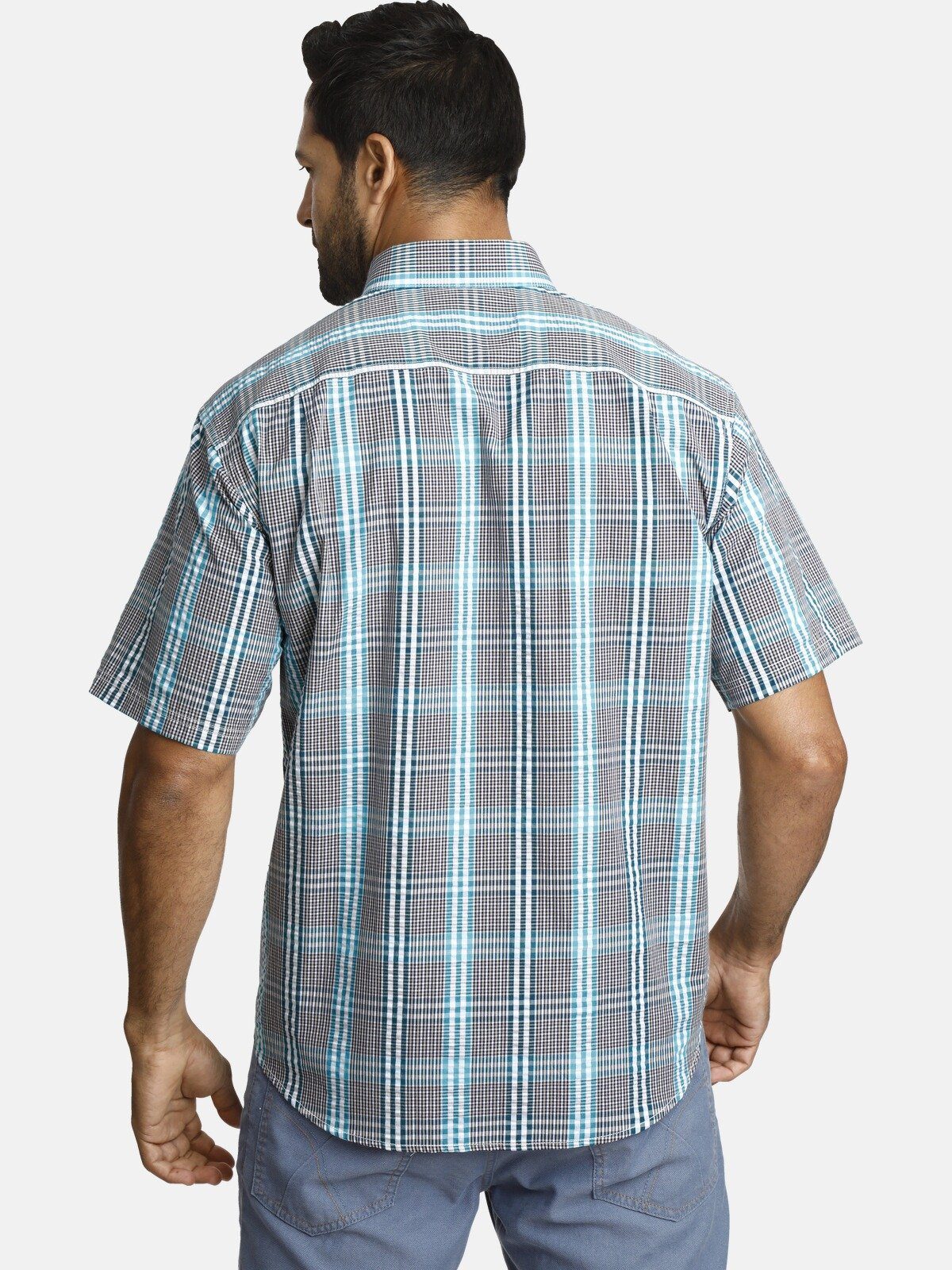 Jan Vanderstorm Kurzarmhemd GERBURG aus luftigem Seersucker günstig online kaufen