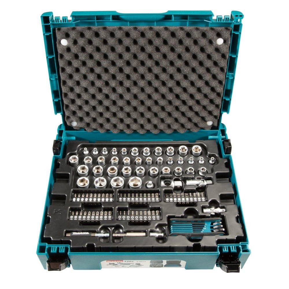 Makita Werkzeugkoffer E-08713 Werkzeug-Set 120-tlg. MAKPAC