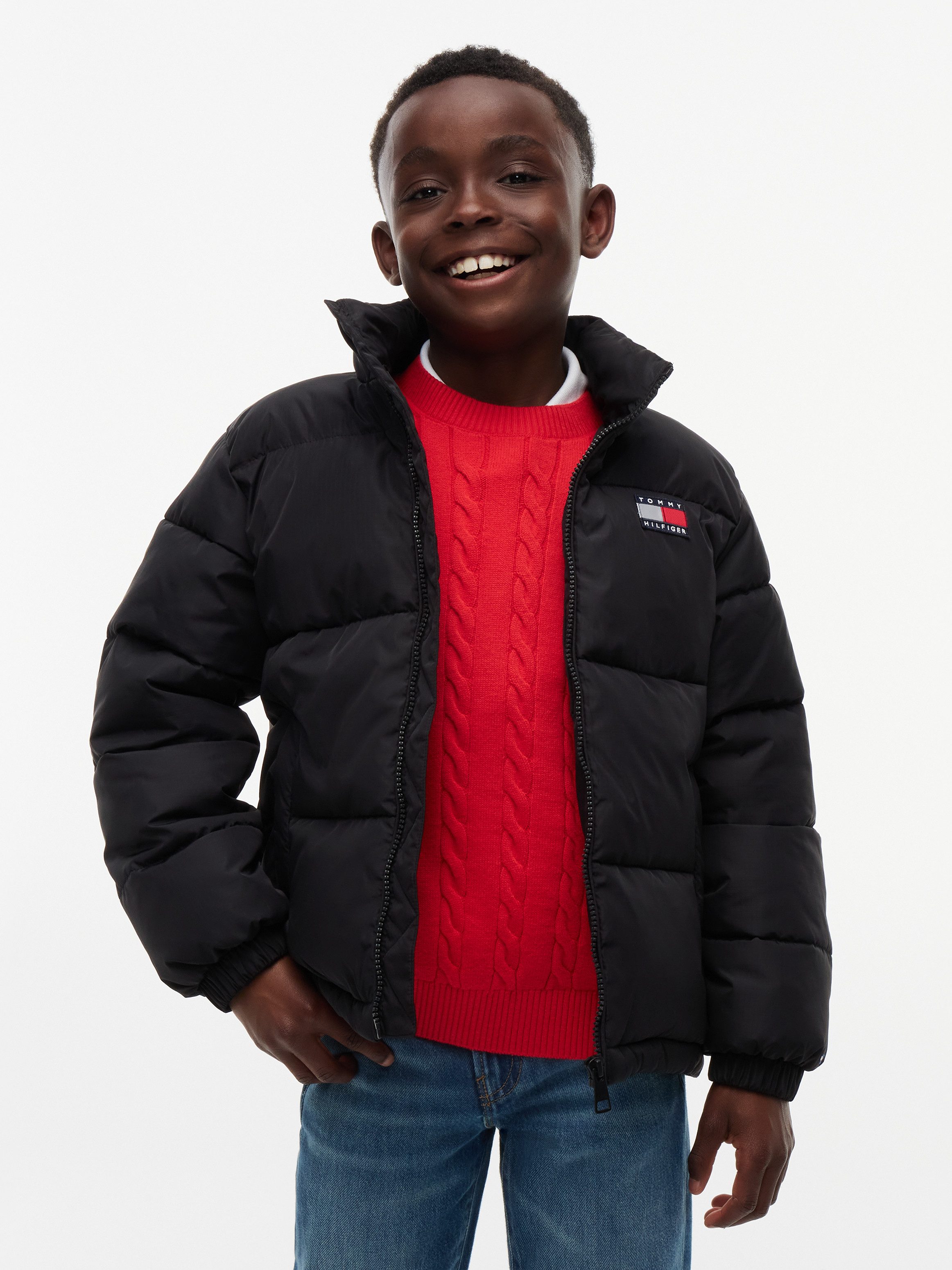 Tommy Hilfiger Steppjacke NEW ESSENTIAL PUFFER JACKET Regular Fit, wattiert, Kinder bis 16 Jahre