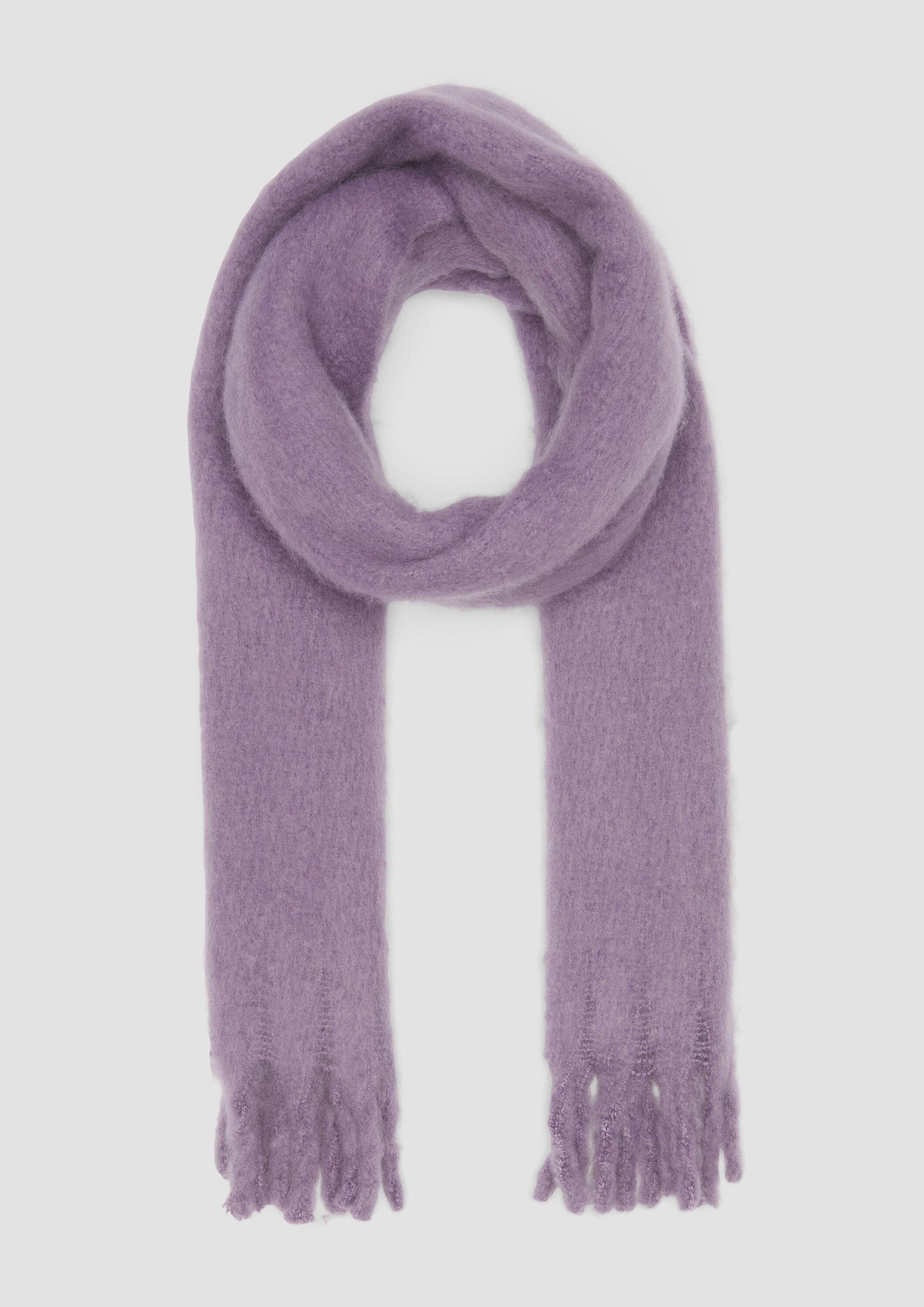 s.Oliver Schal Schal, Karierter Schal mit Fransen