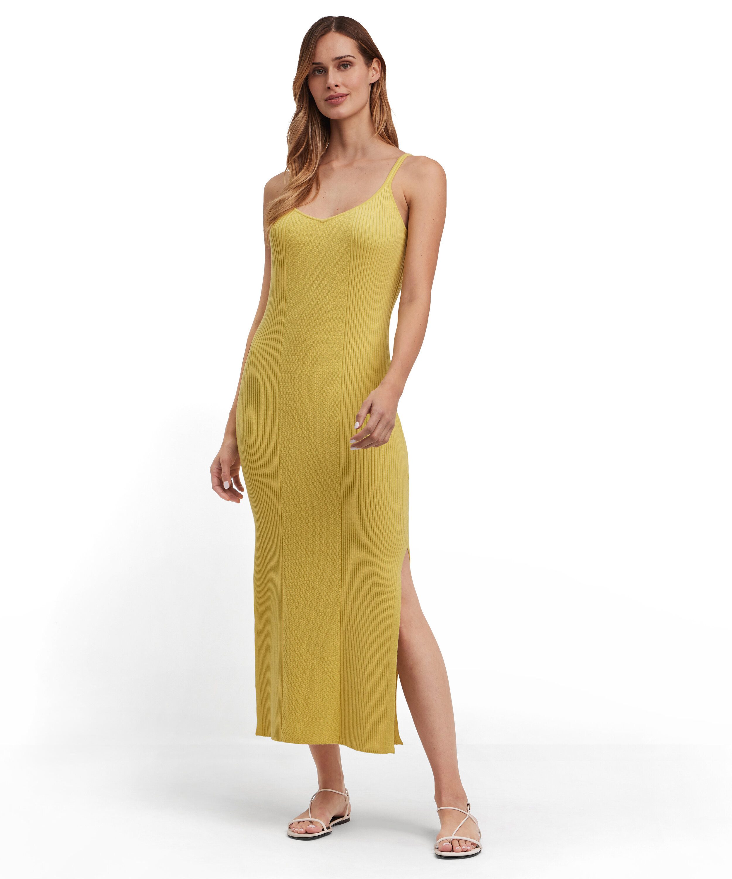 FALKE Strickkleid (1-tlg) Geripptes Kleid mit Lurexfaden