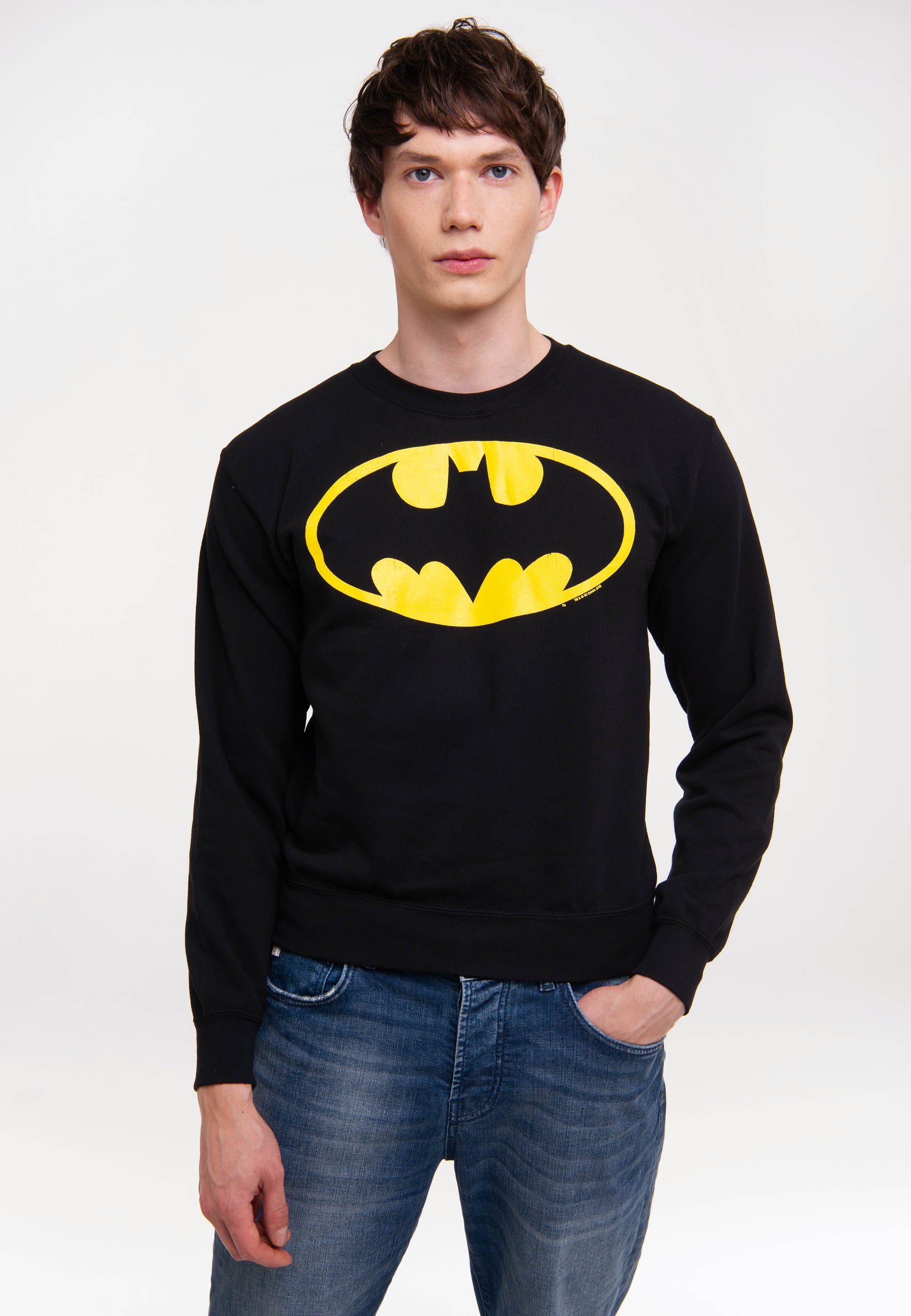 LOGOSHIRT Strickpullover DC Comics mit lizenzierten Originaldesign