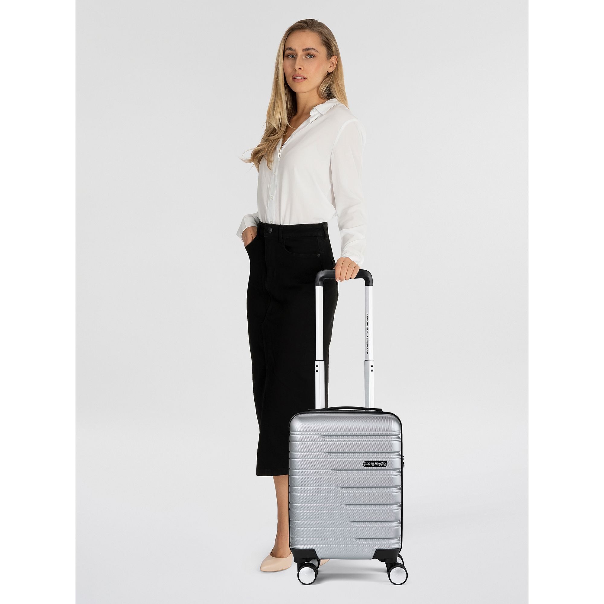 American Tourister® Handgepäck-Trolley Flashline, 4 Rollen, ABS