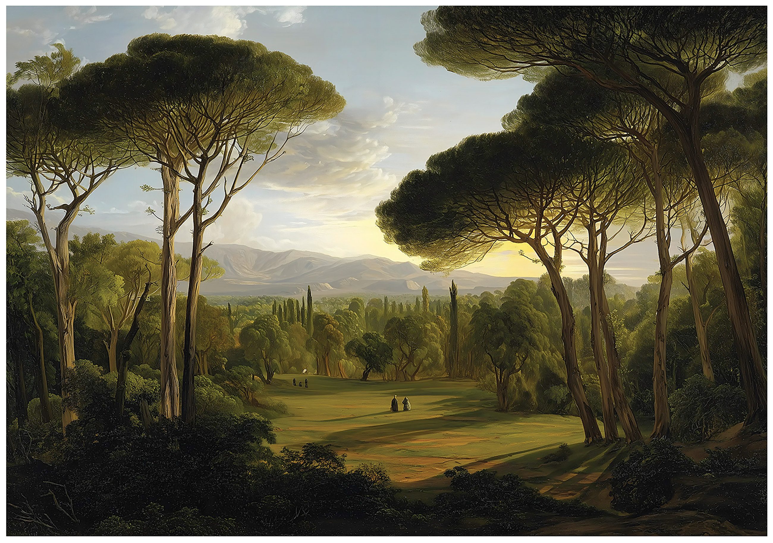 Fototapete Wald Bäume Grün Natur Vlies Tapete Wohnzimmer Schlafzimmer Wandtapete