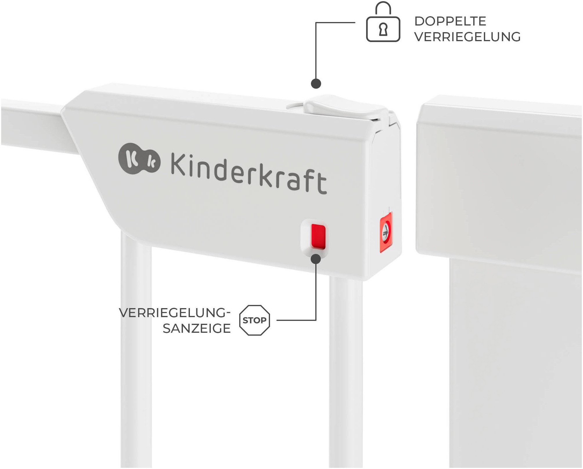 Kinderkraft Türschutzgitter SAFE SNAP