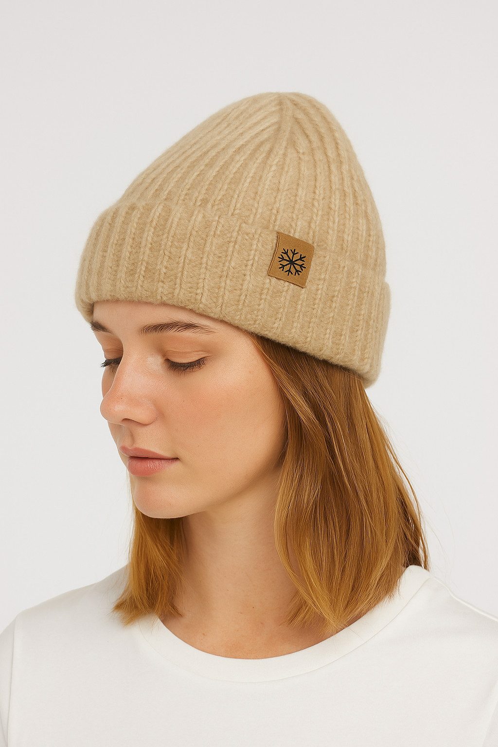 Faera Strickmütze Weiche Strickmütze mit feinem Strickbild (1-St., modisch) 620224_Mütze