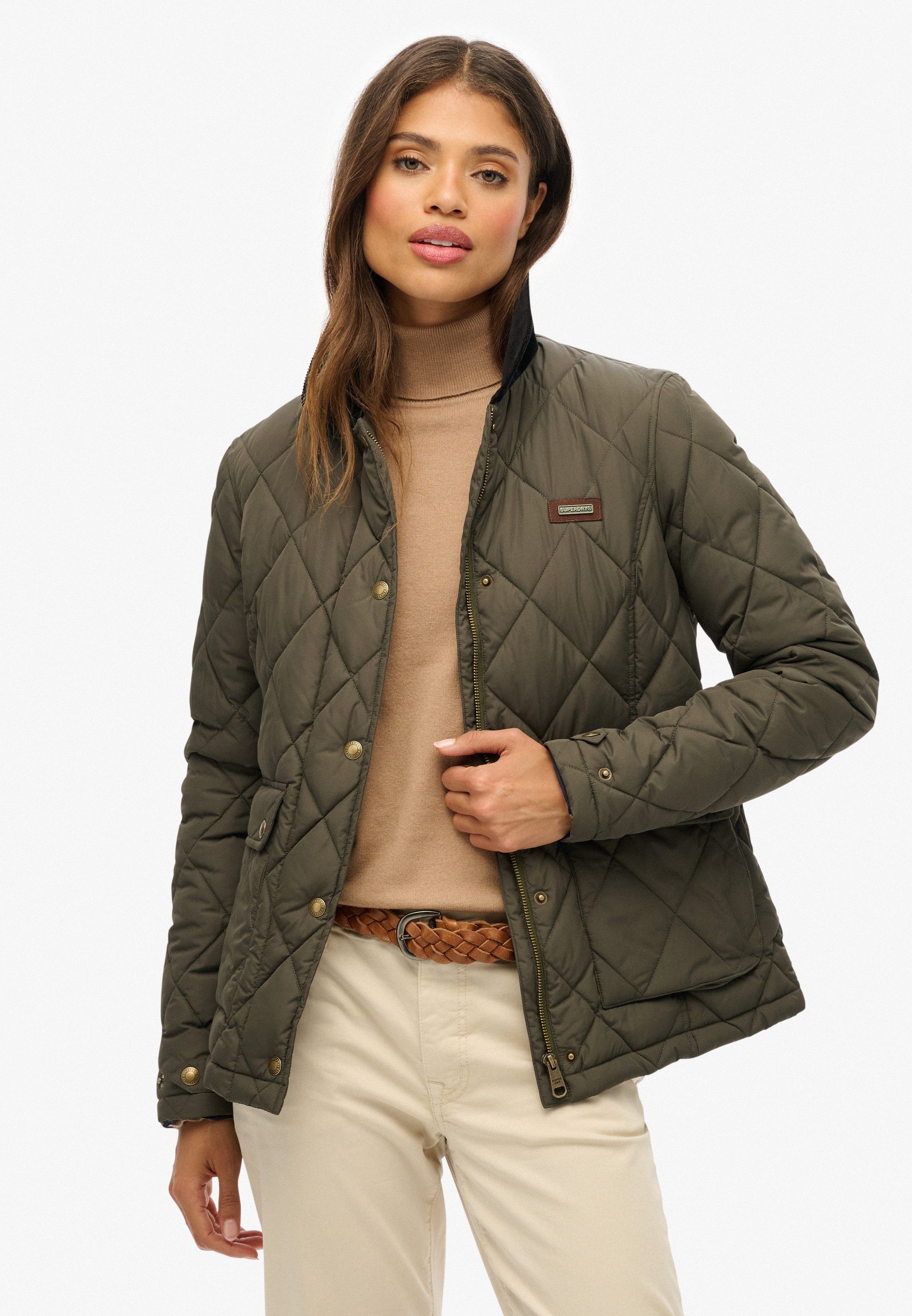 Superdry Steppjacke CORD TRIMMED LINER JACKET günstig online kaufen