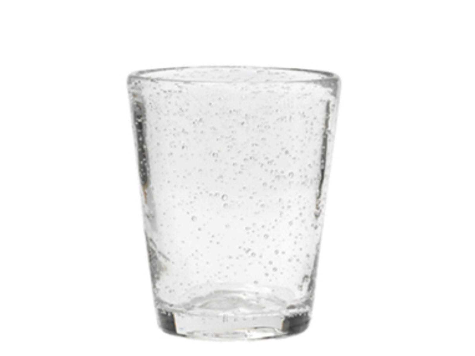 Broste Copenhagen Стекло-Set Trinkglas BUBBLE klar 0,2 l 4er Set, Mundgeblasenes Glas mit Blasen, Bubble Glas