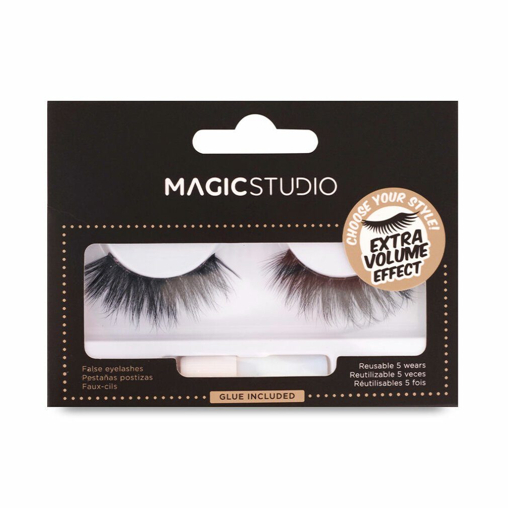 Magic Studio Einzelwimpern Powerful Cosmetics Vegan Extra Volume Effect 1 U