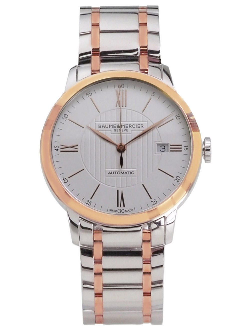 Baume & Mercier Automatikuhr Swiss Made Classima Ø 40mm Herren Uhr M0A10217 Classima, 18 Karat 750 Rotgold, Lünette und Uhrenband