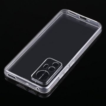 Wigento Handyhülle Für Xiaomi Mi 12 PU / TPU Handy Tasche Transparent beidseitig Hülle Etuis Cover