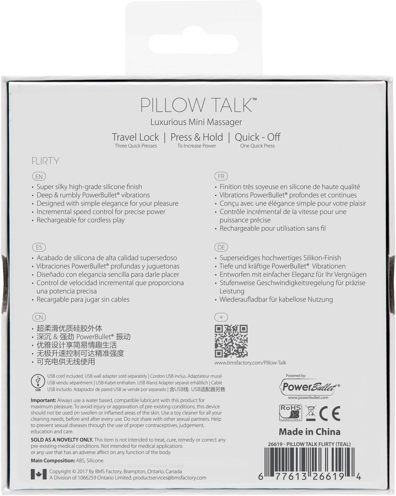 Pillow Talk Vibrator Flirty Talk Pillow Minivibrator hellgrün