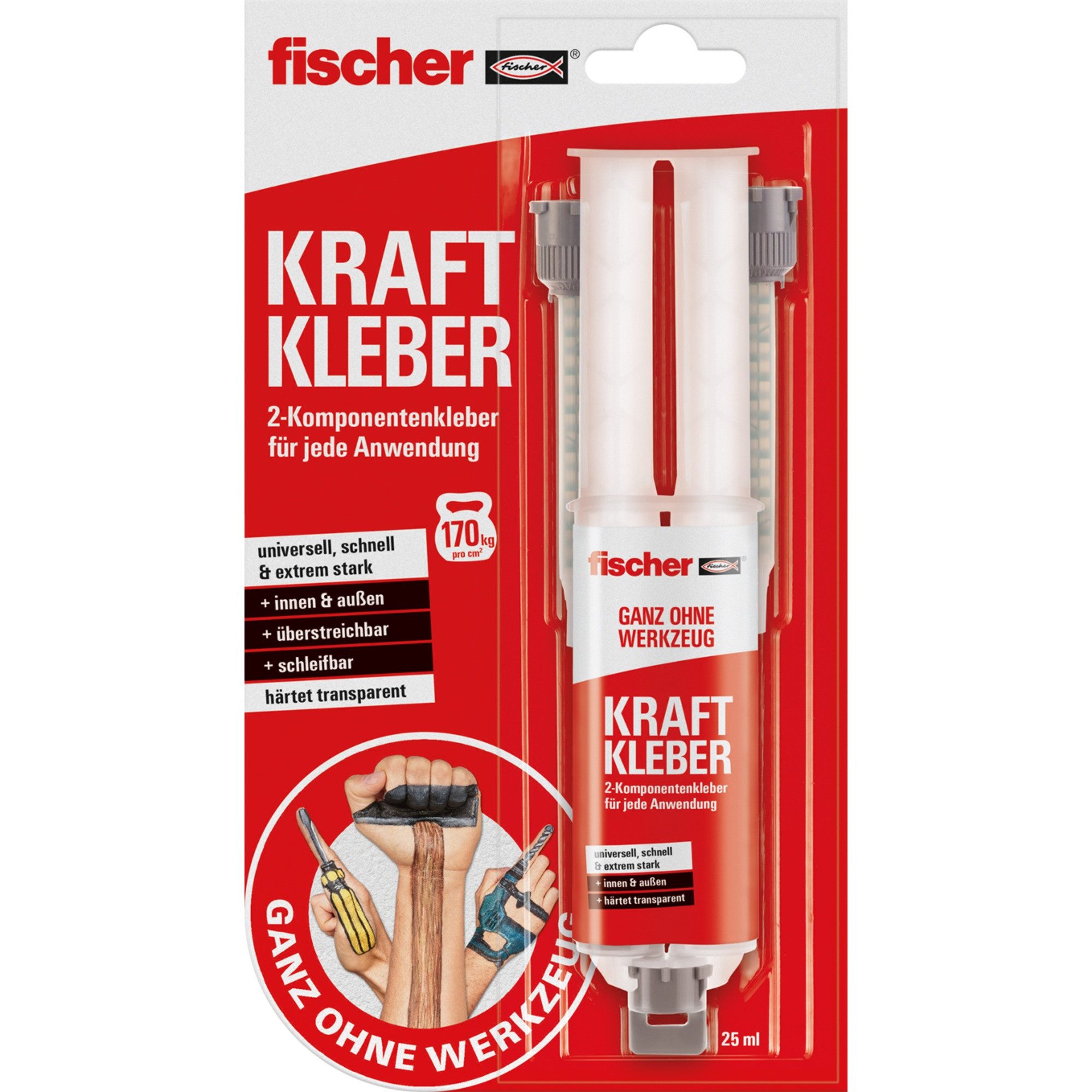 Fischer Klebstoff fischer GOW Kraftkleber, 25ml, Kleber