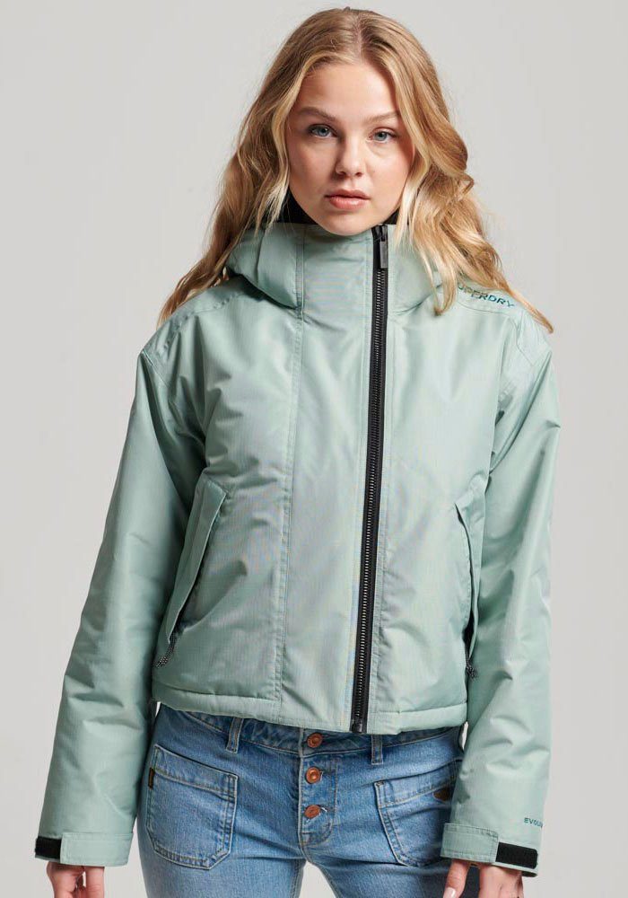 Superdry Windbreaker CODE WINDCHEATER JACKET mit Logo Stickerei Light Jade Green