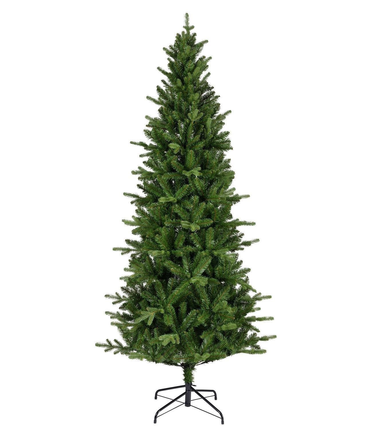casa NOVA Künstlicher Weihnachtsbaum KILLINGTON, Grün, Kunststoff, Echtnadel-Optik, Ø 103 x H 210 cm