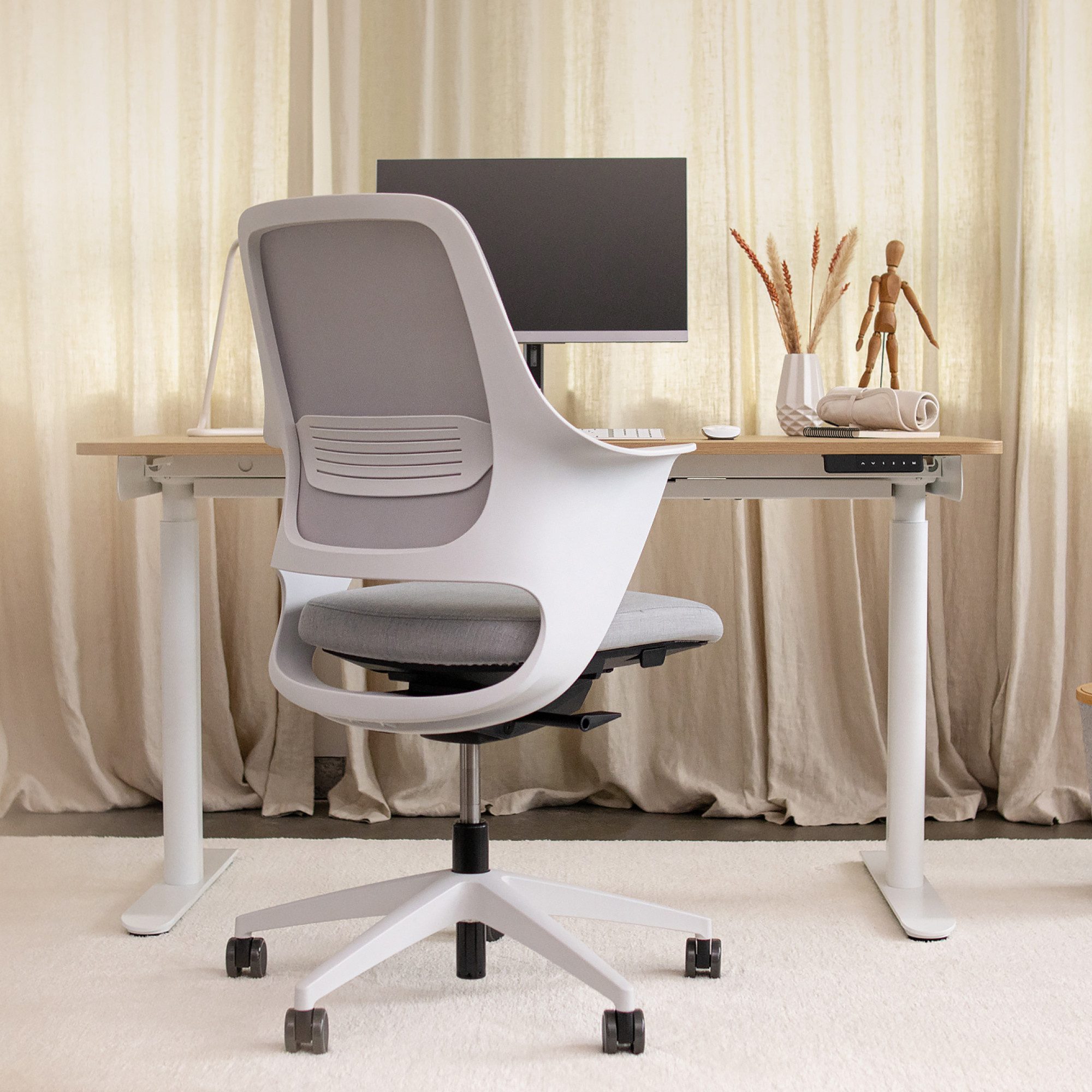 Ergotopia Schreibtisch Desktopia One (elektrisch höhenverstellbarer Schreibtisch Gestell), elektrisch höhenverstellbares Tischgestell