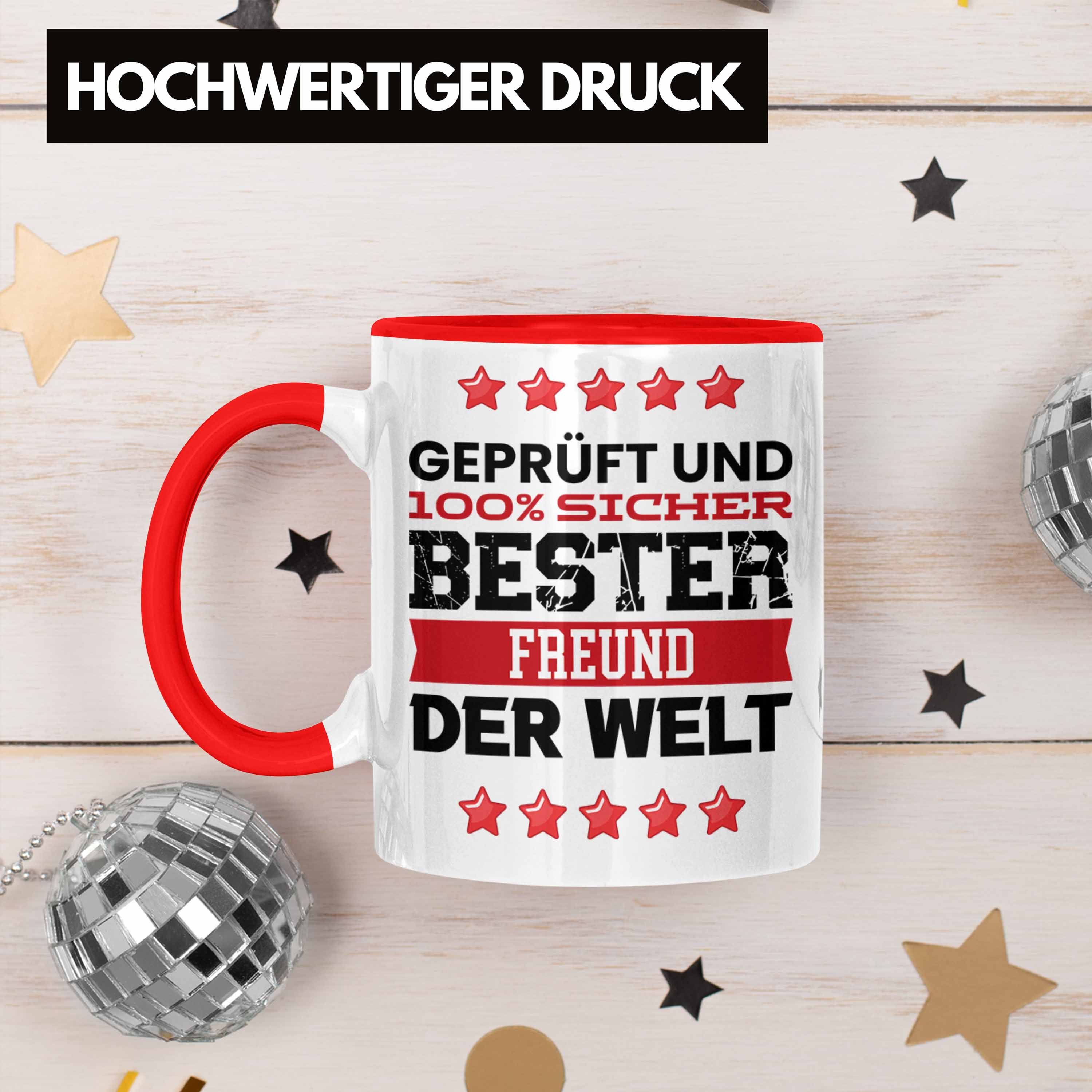 Tasse Tasse - Bester für Trendation Welt Geschenk Freund G Der Trendation Rot Freund Bester