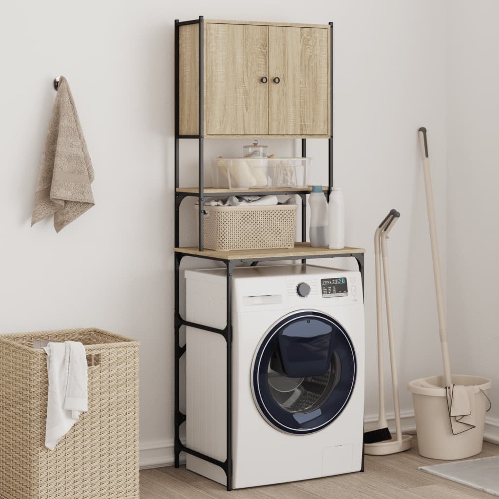 vidaXL Waschmaschinenumbauschrank Waschmaschinenschrank Sonoma-Eiche 68x48,5x194 cm (1-St)